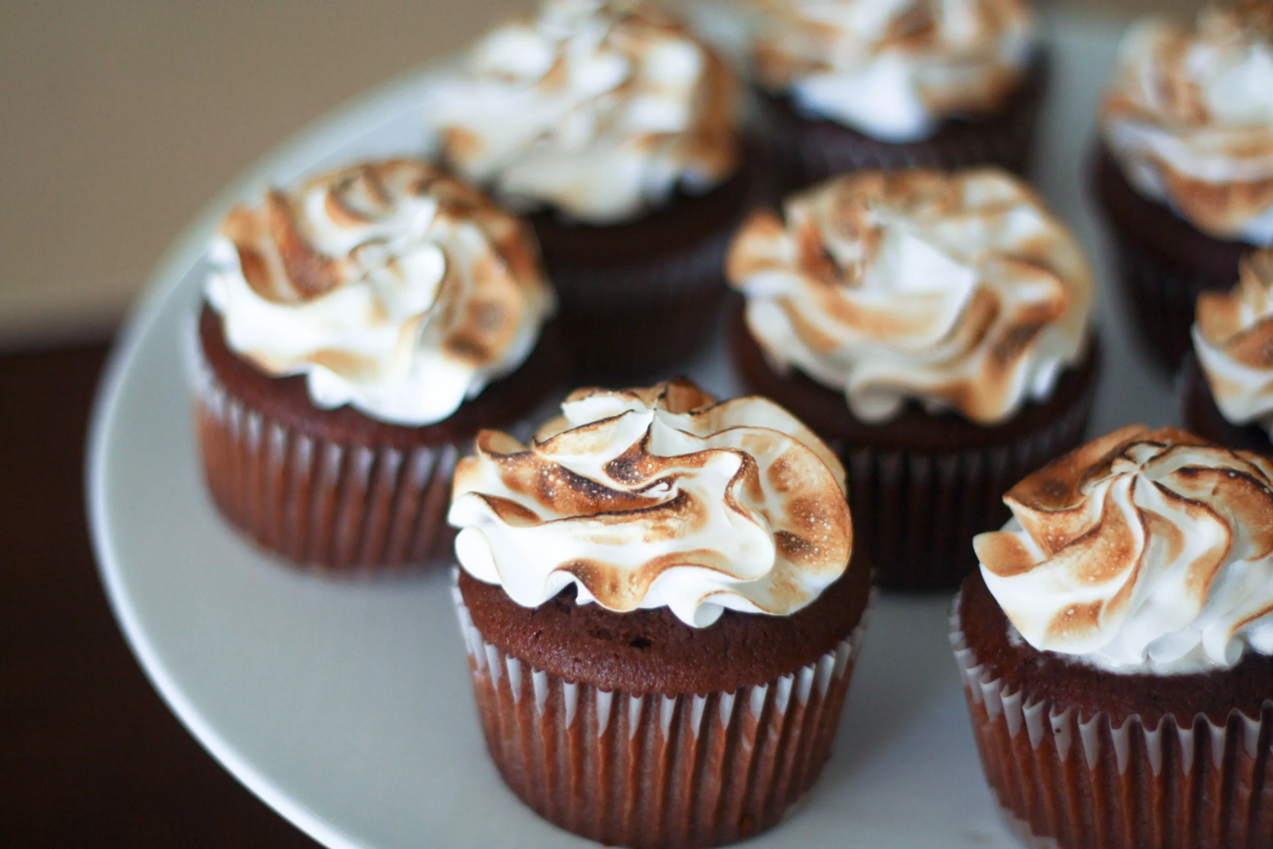 Smores Cupcakes with Marshmallow Frosting
