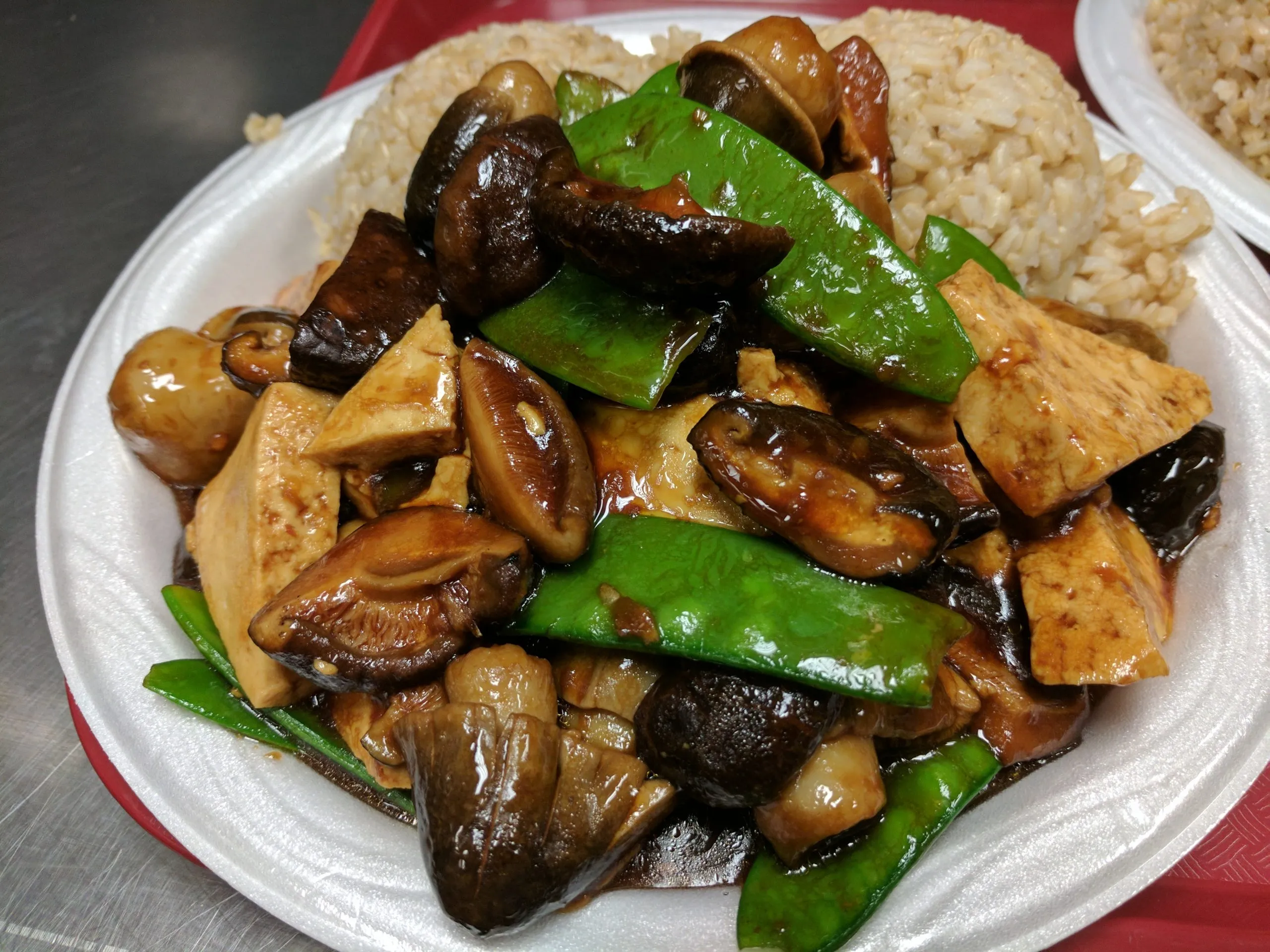 Snow Peas with Mushrooms