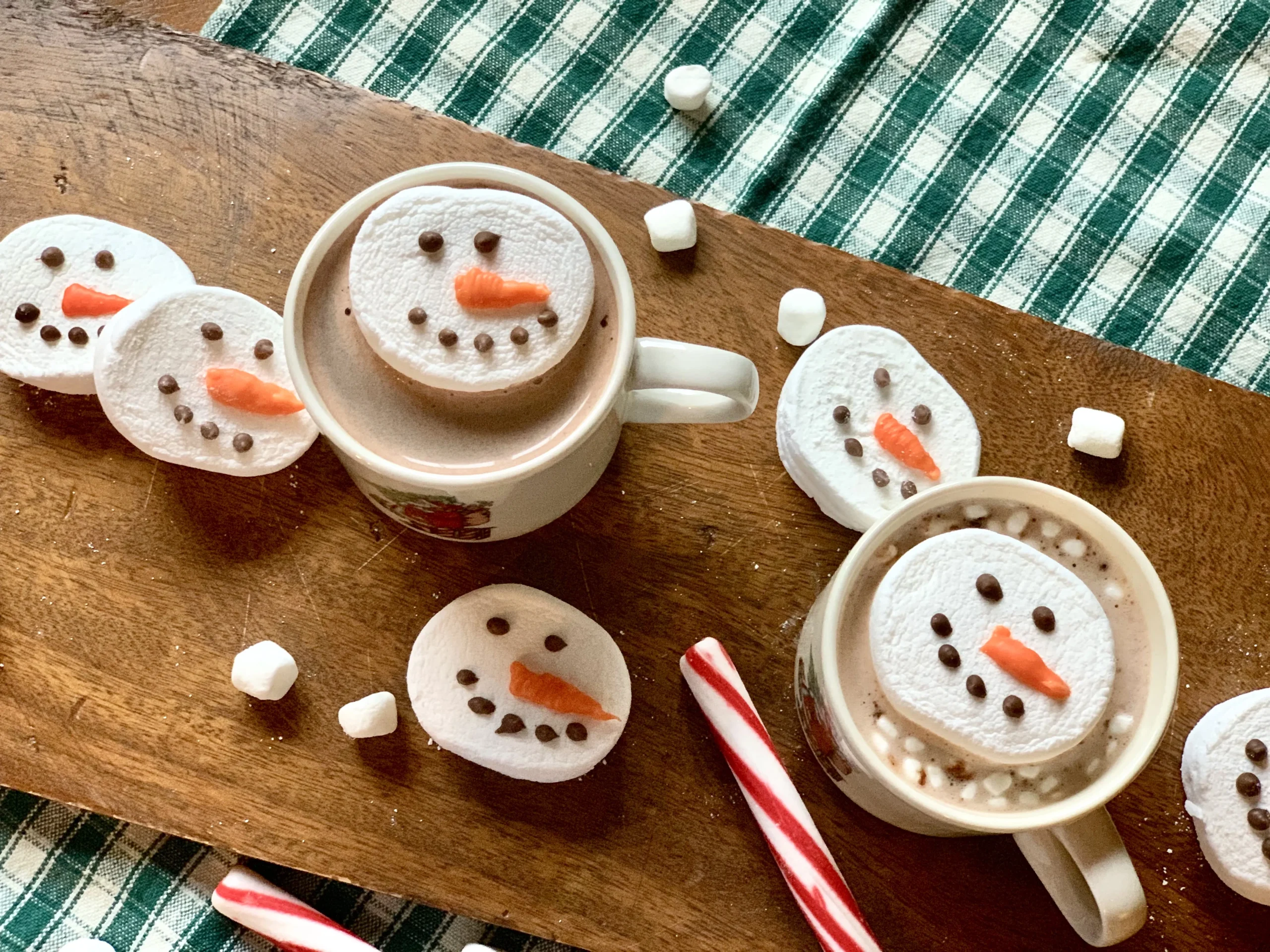 Snowman Marshmallow Hot Chocolate Toppers