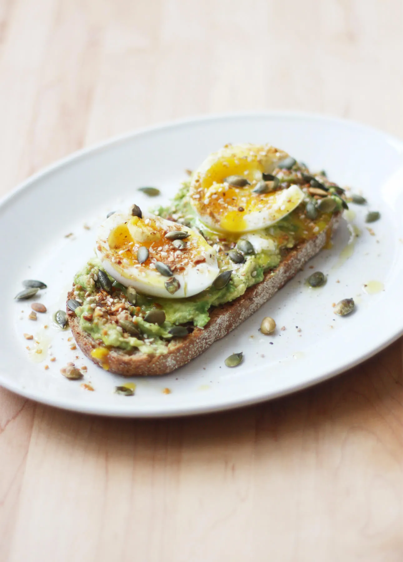 Soft Boiled Egg Smashed Avocado Toast