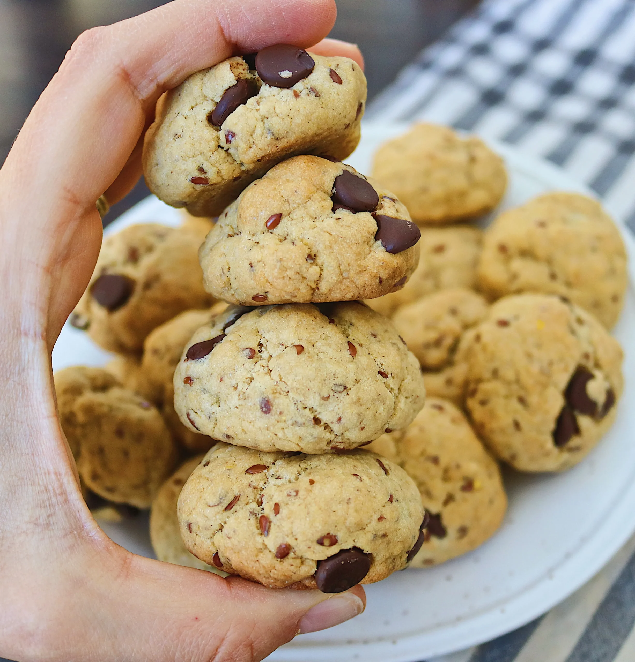 Soft and Chewy Chocolate Chip Cookies with Coconut Oil
