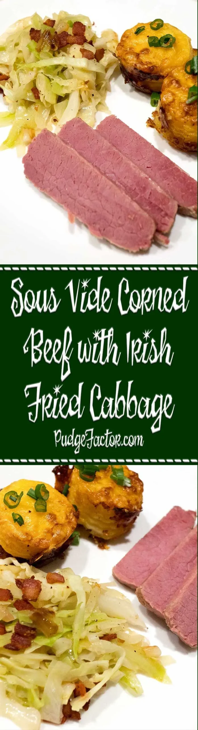 Sous Vide Corned Beef with Irish Fried Cabbage