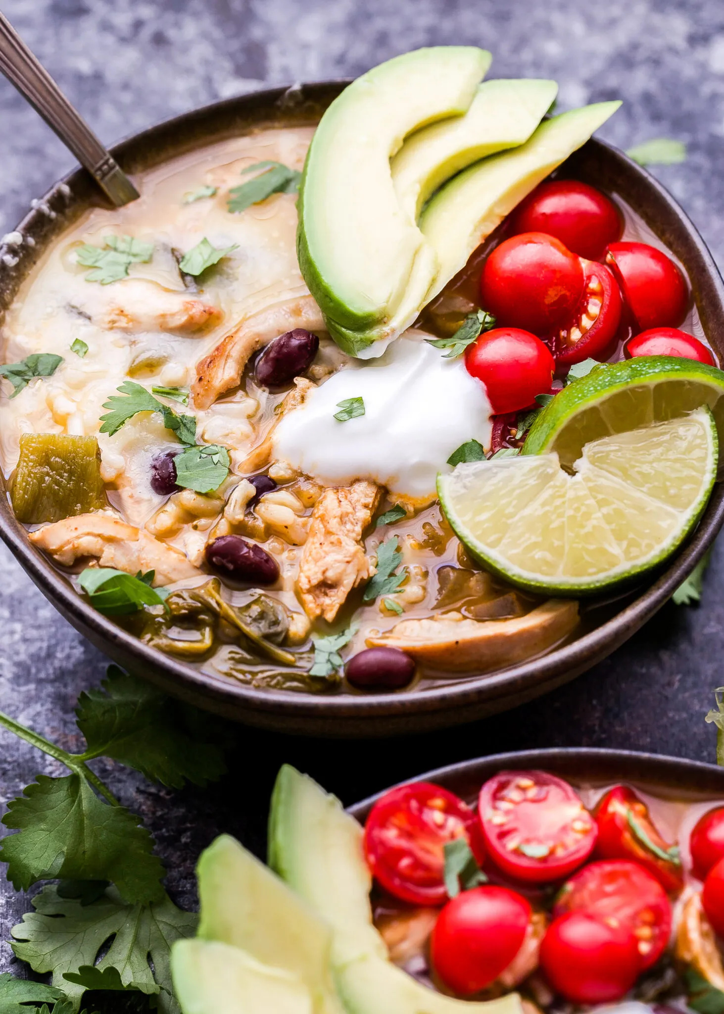 Southwest Chicken Rice Soup