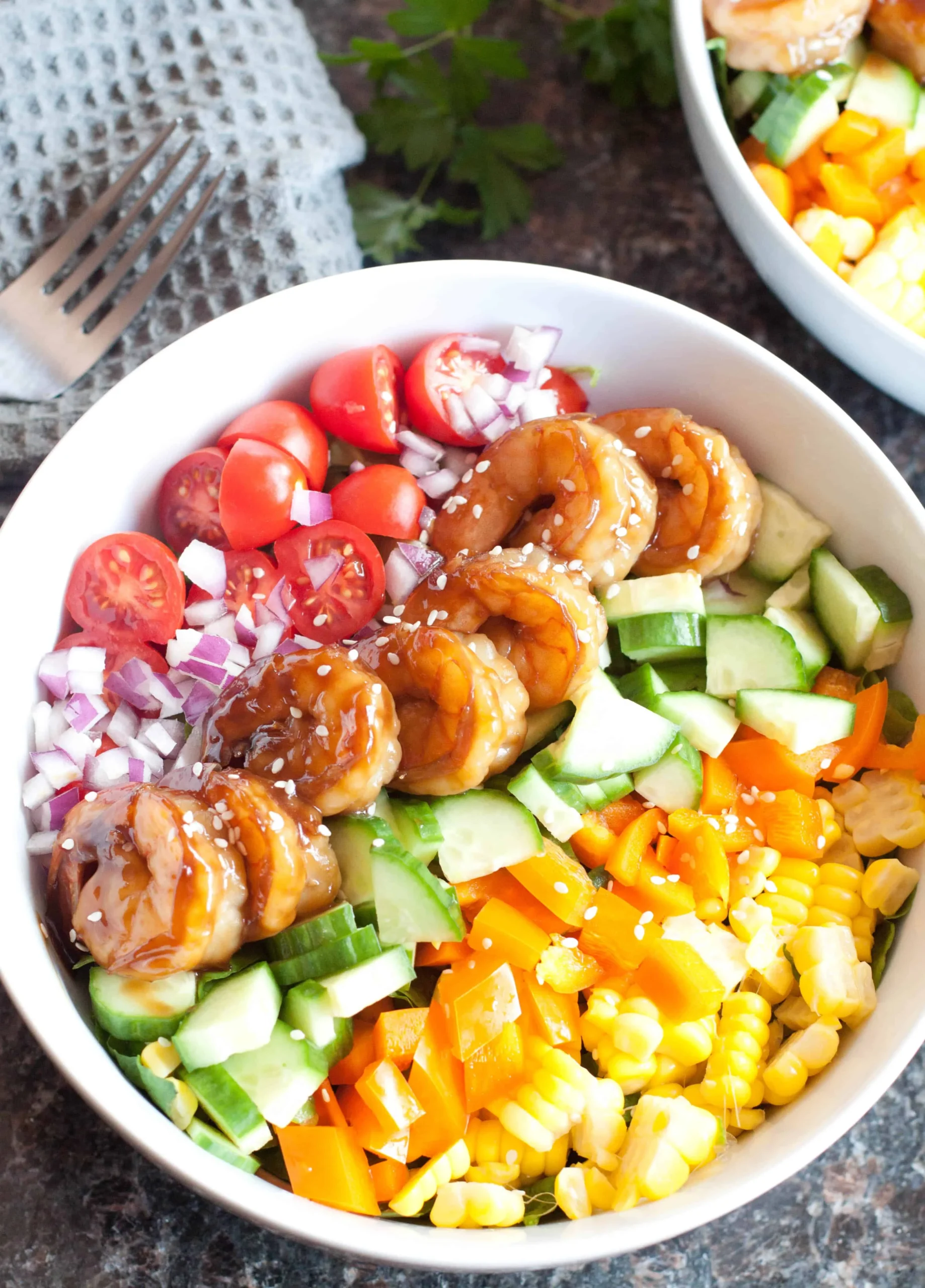 Southwestern Salad with Shrimp