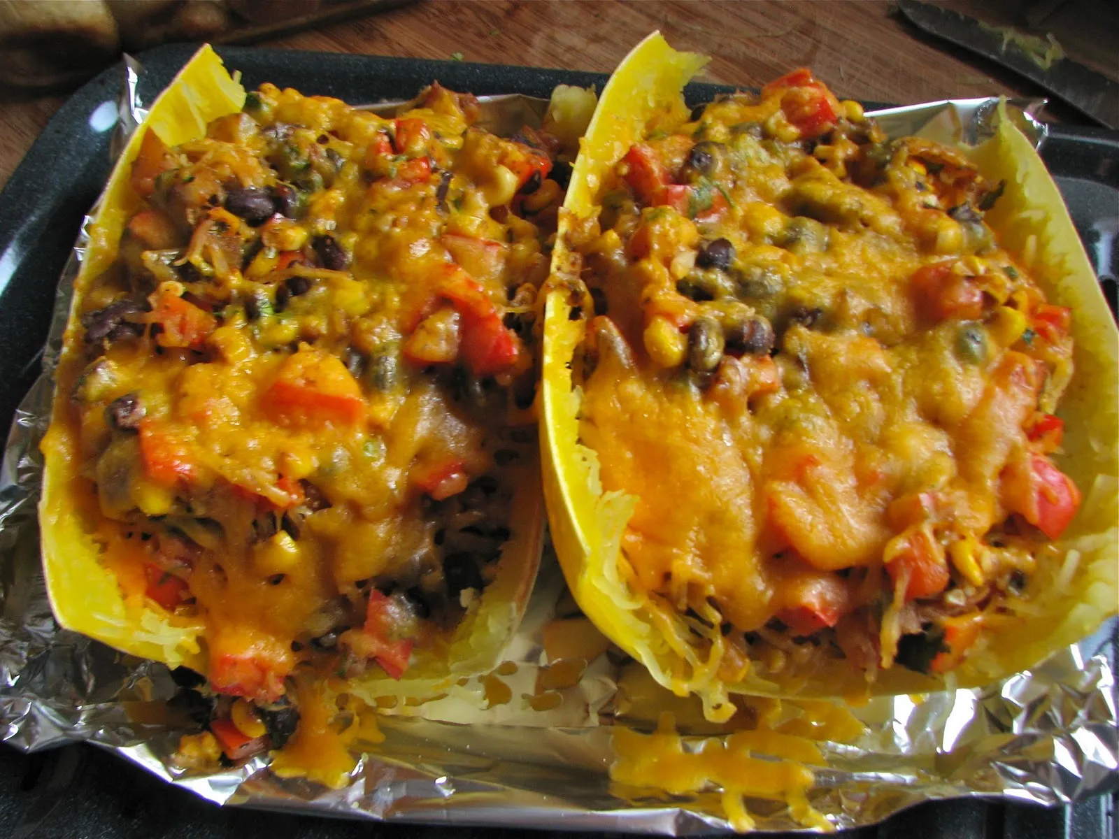 Southwestern Stuffed Spaghetti Squash