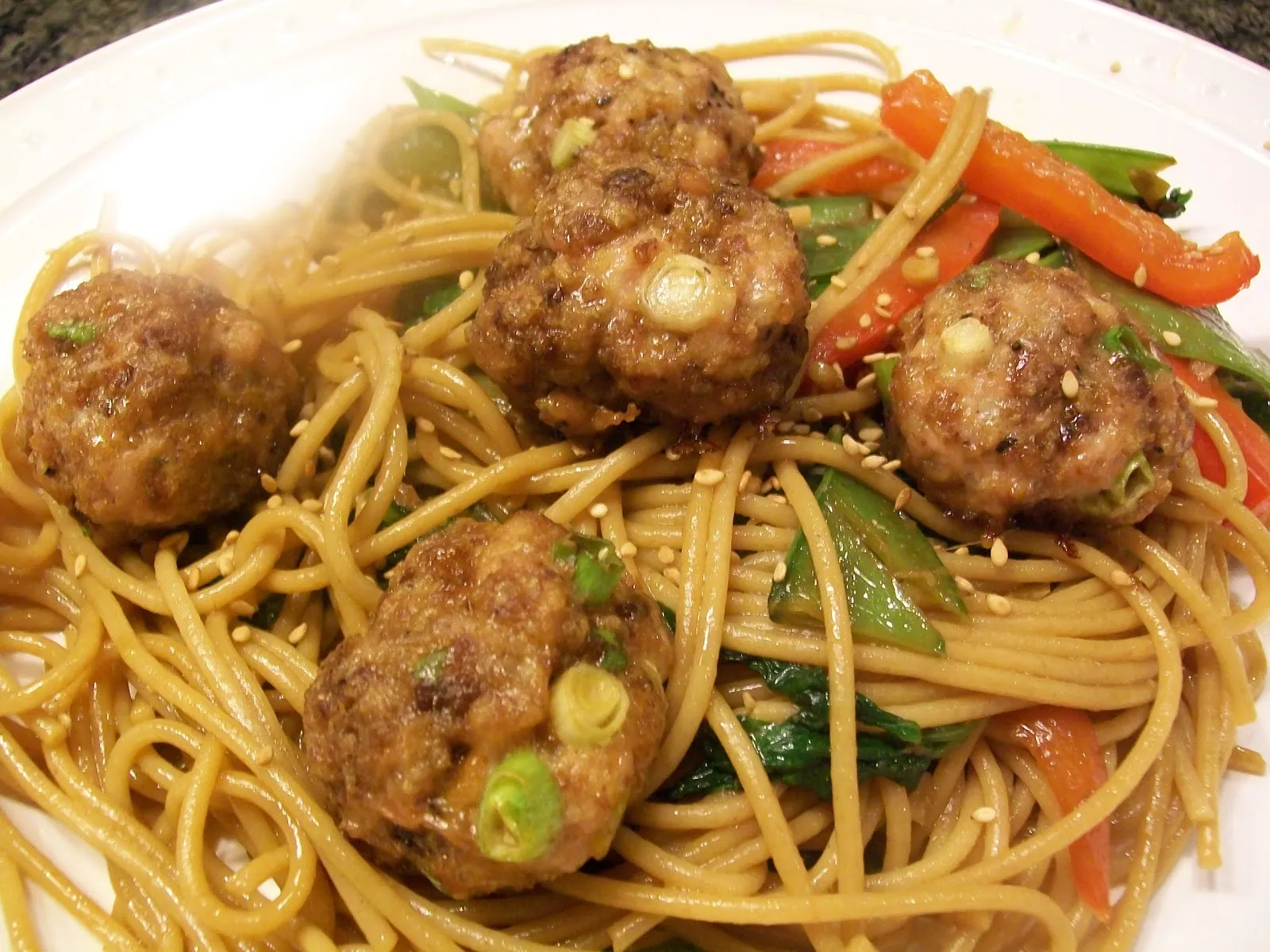 Spaghetti and Meatballs Chinese Style