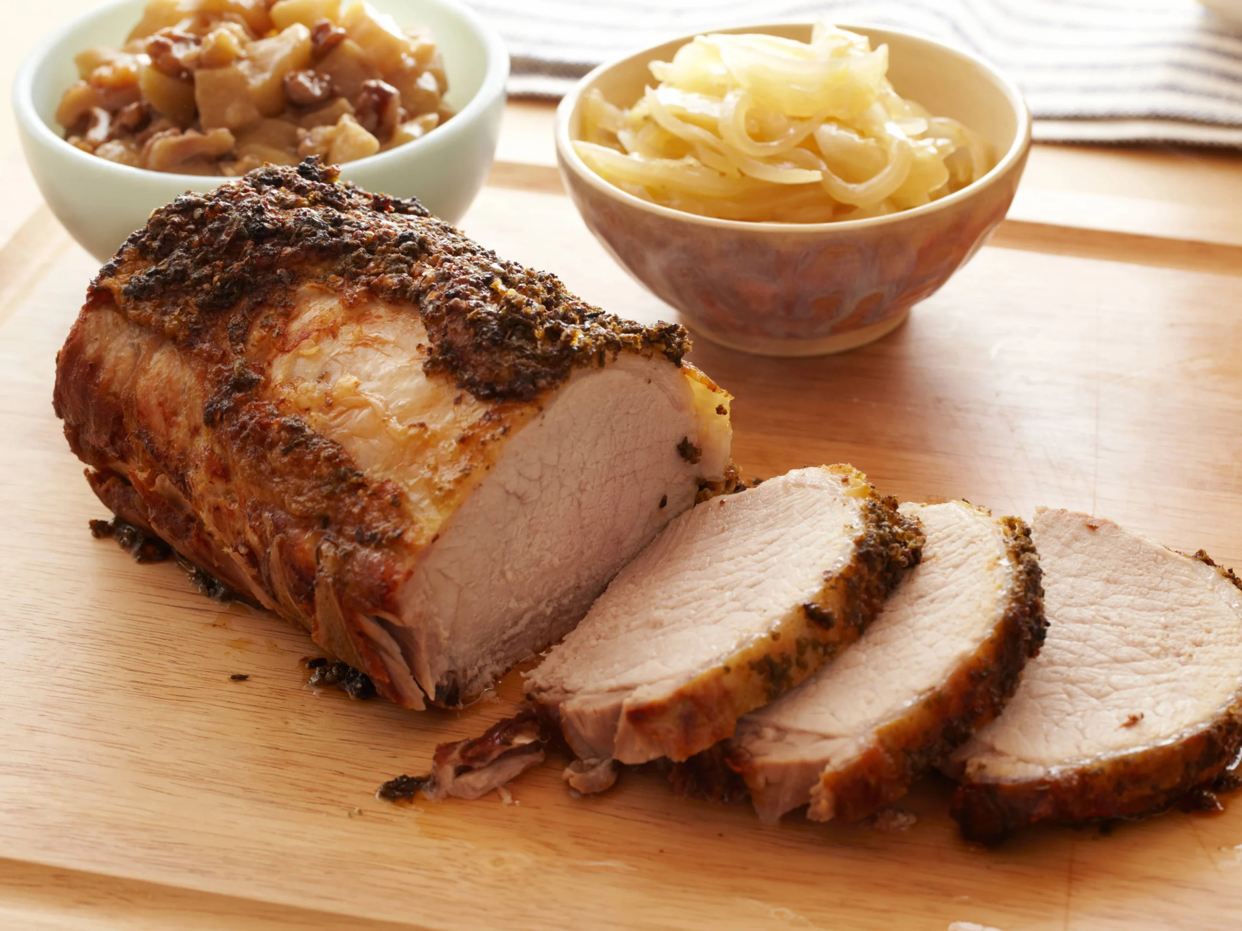 Spice Roasted Pork Tenderloin Chunky Applesauce