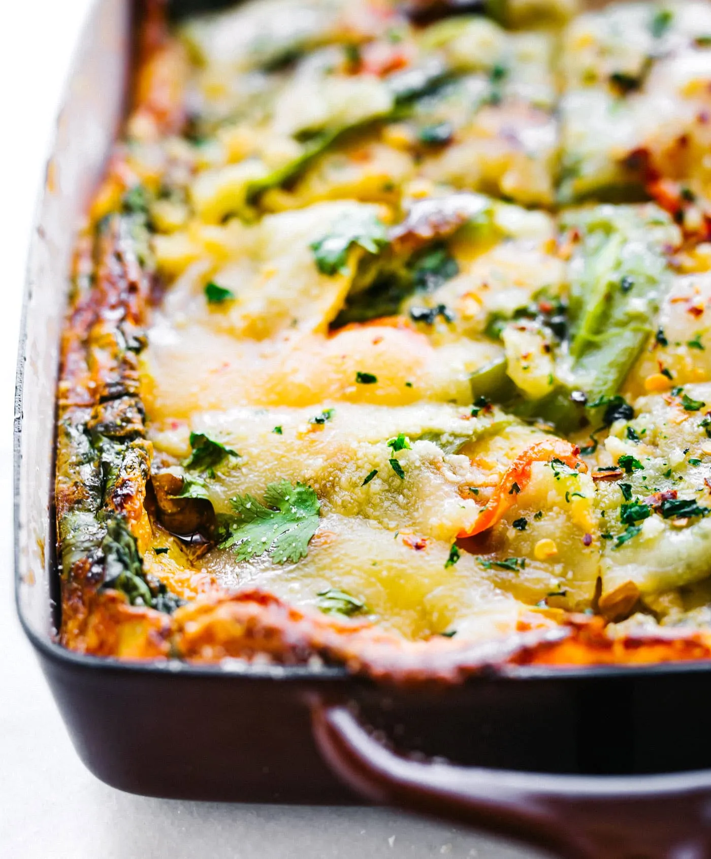 Spicy Baked Eggs with Green Chilies