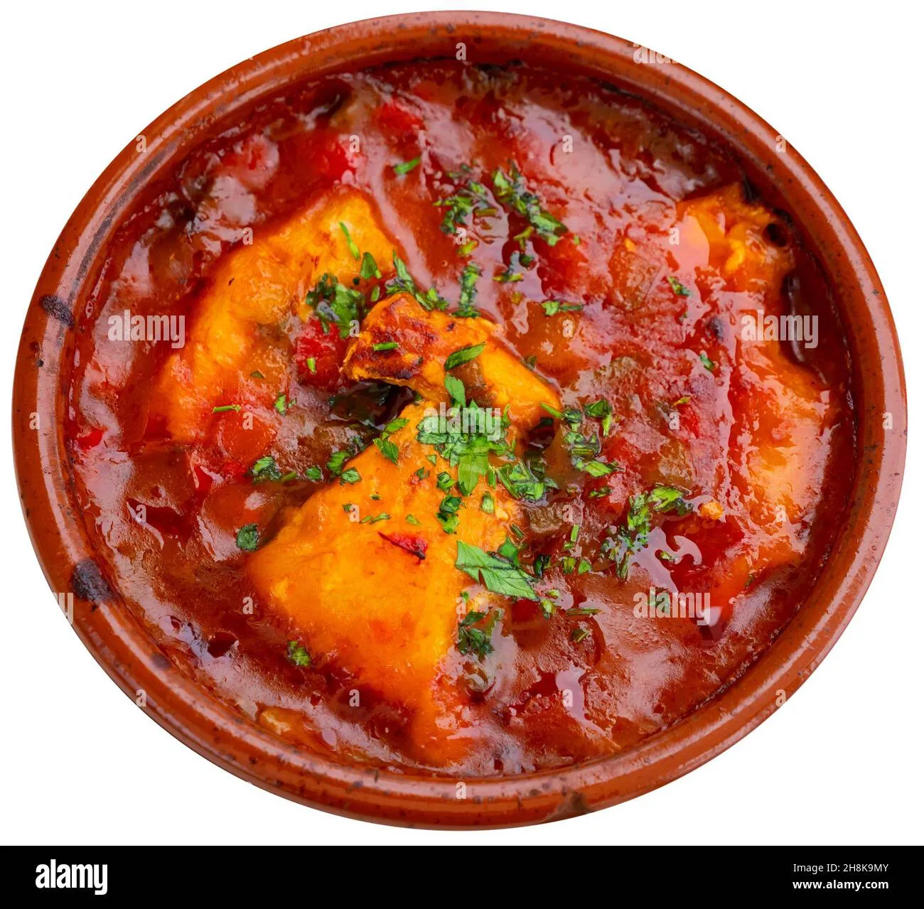 Spicy Braised Spanish Cod with Vegetables
