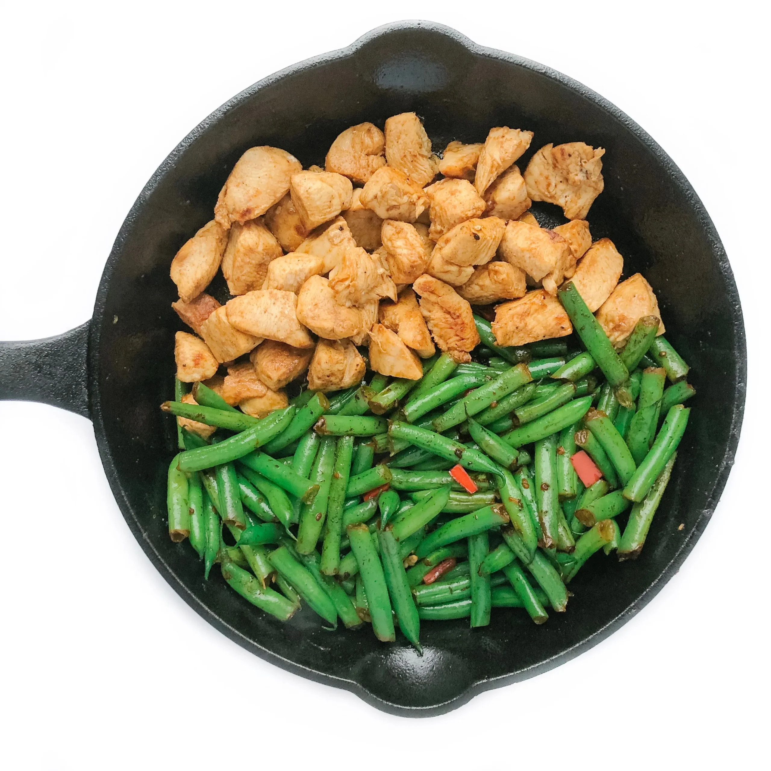 Spicy Green Beans Chicken Skillet