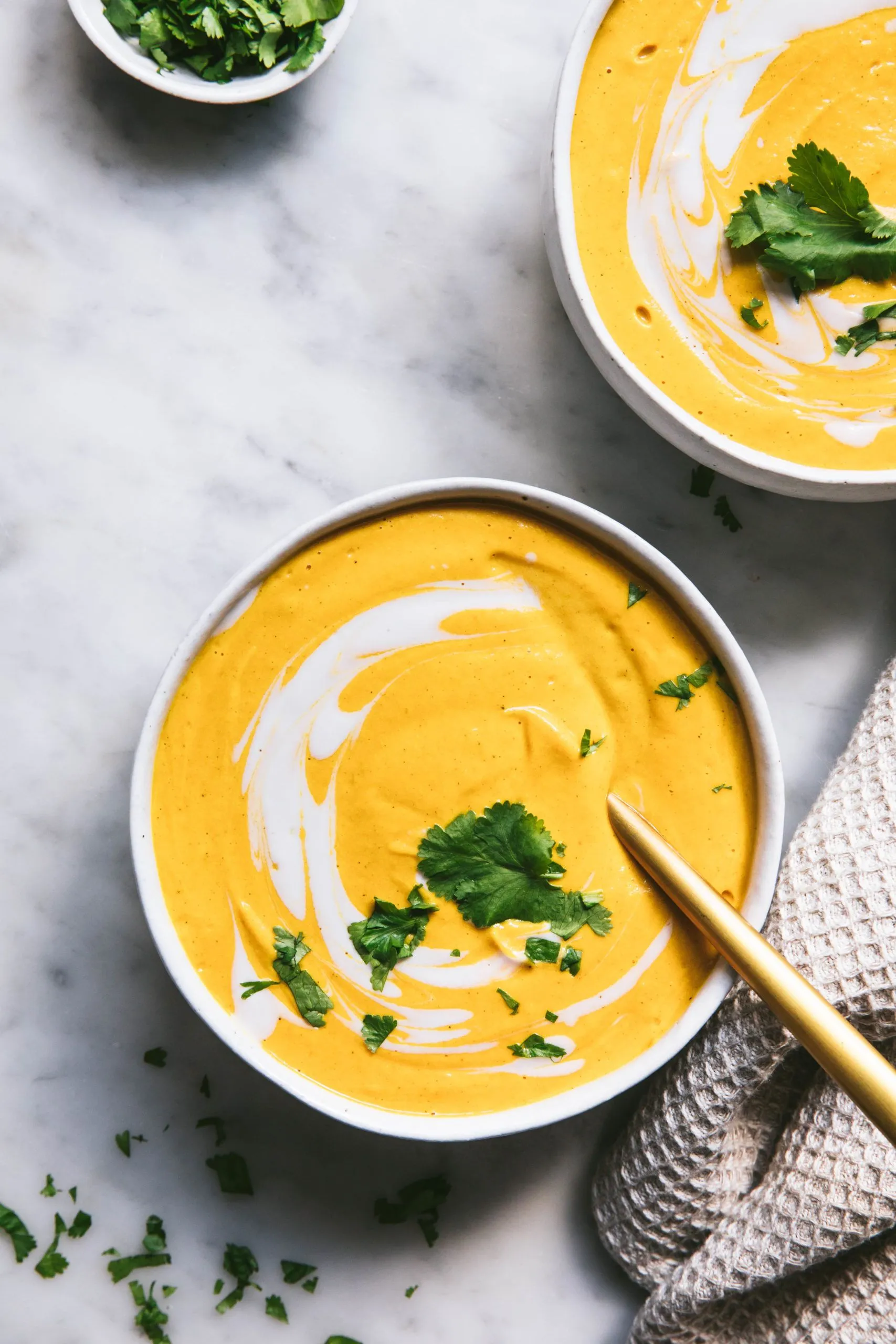 Spicy Pumpkin Soup with Coconut Milk