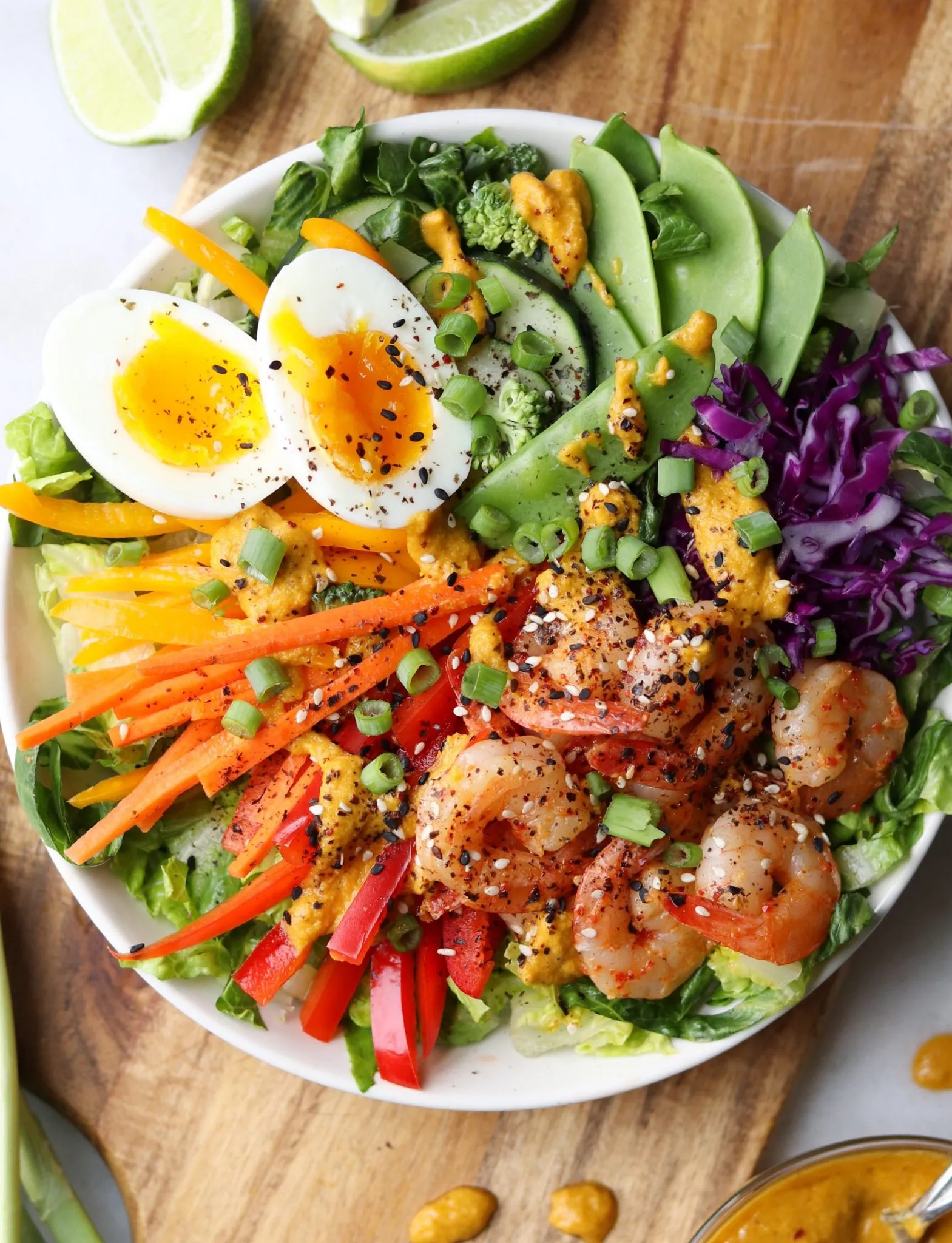 Spicy Shrimp Rainbow Salad