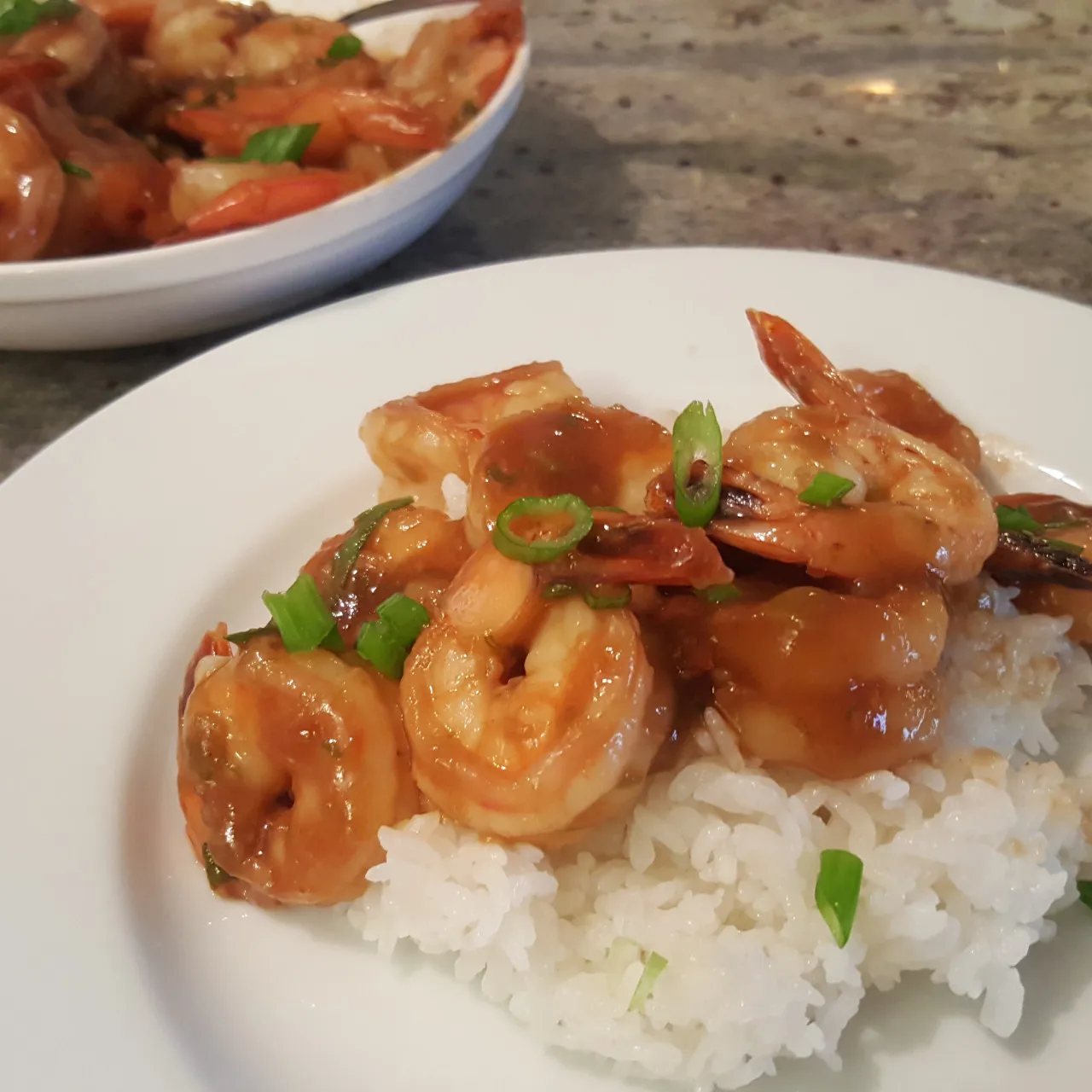 Spicy Soy Bourbon Shrimp
