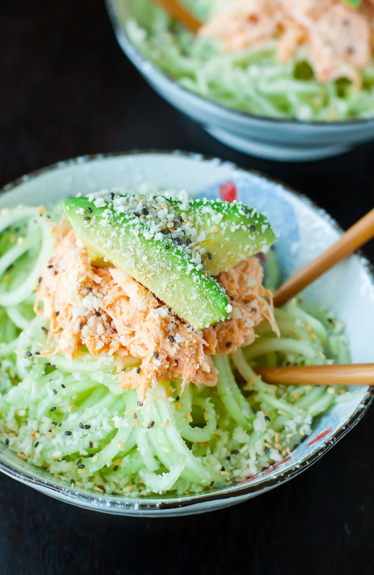 Spicy Sriracha Crab and Cucumber Salad