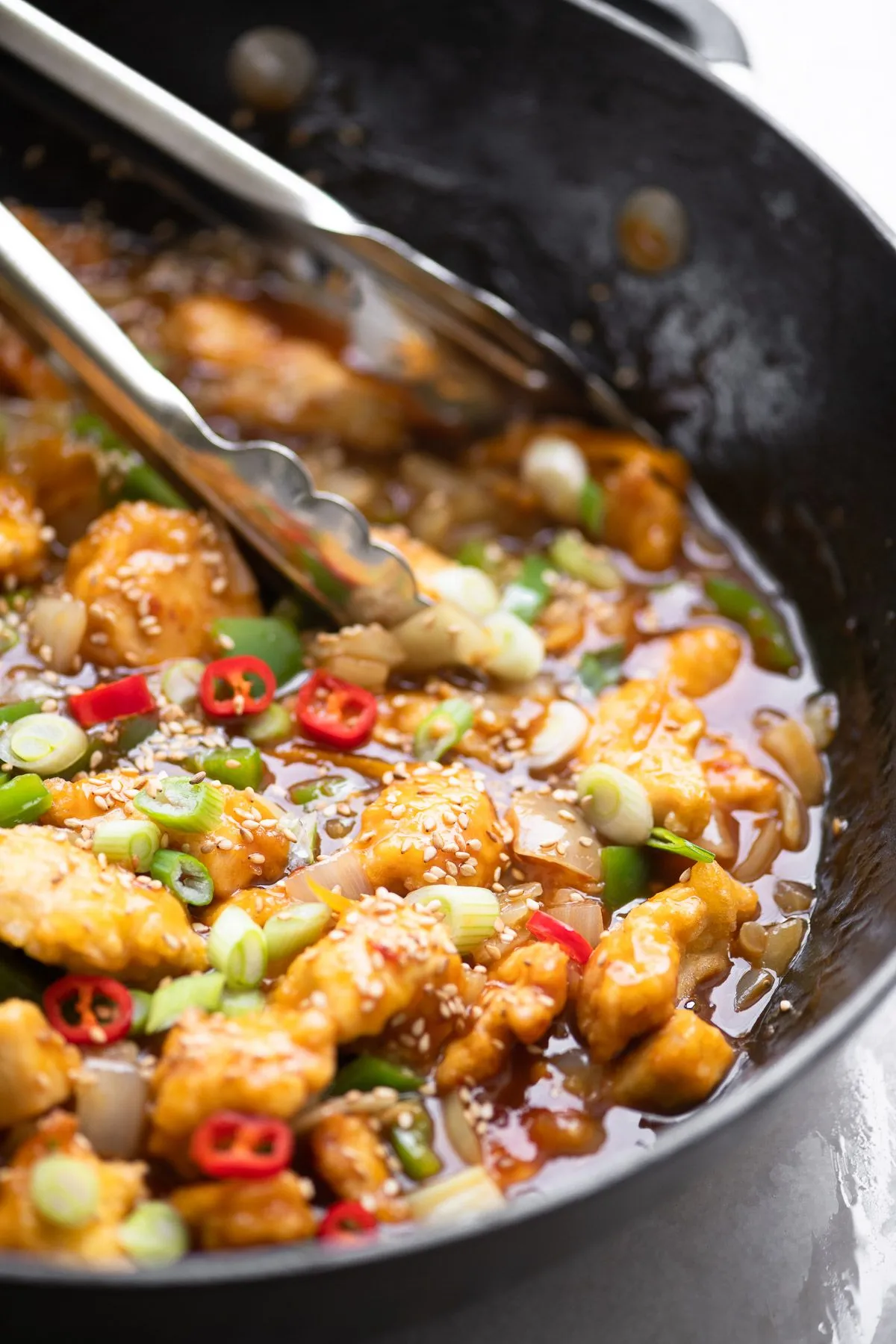 Spicy Tangerine Chicken with Black Rice