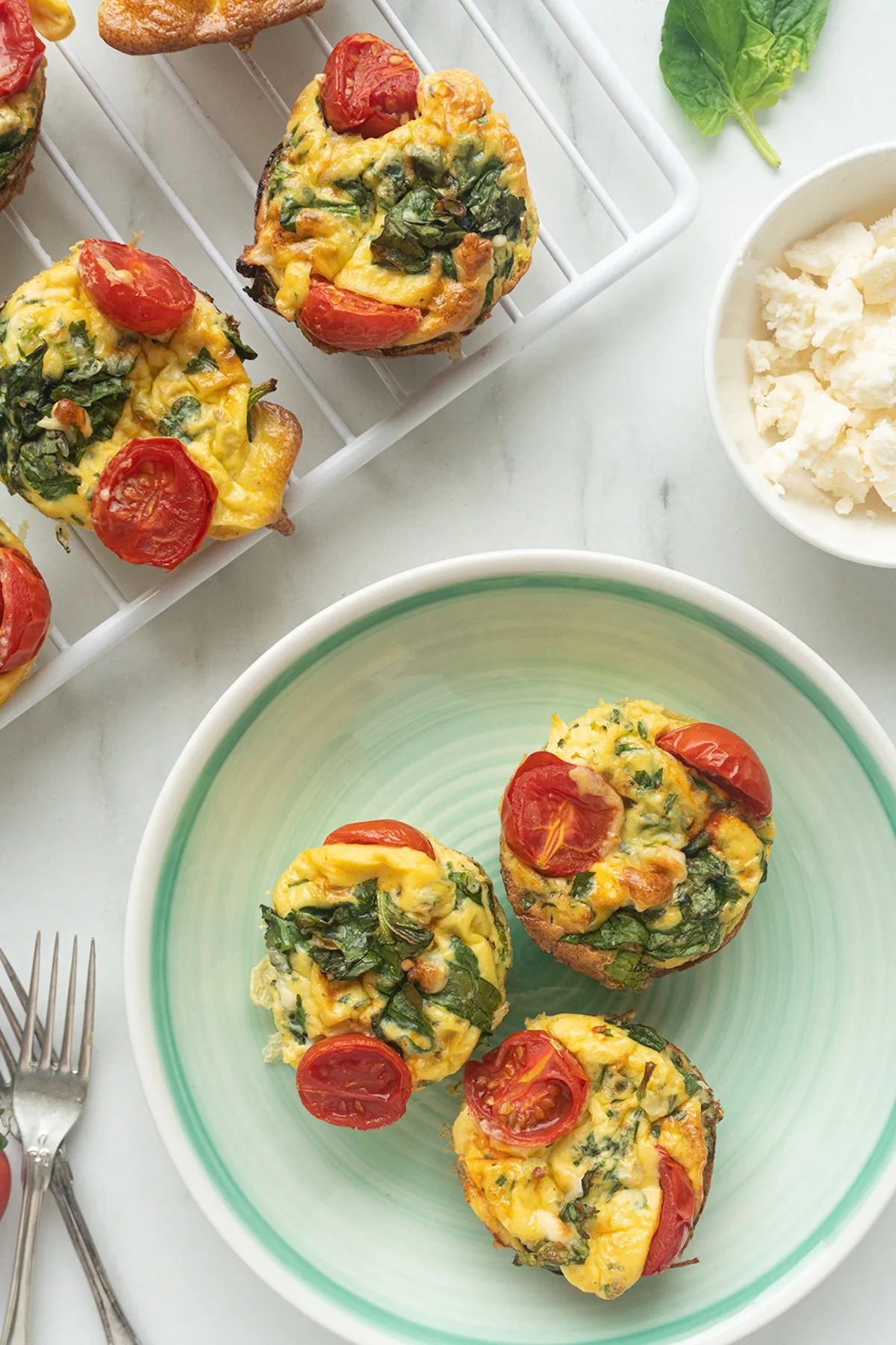 Spinach Egg Muffins with Feta