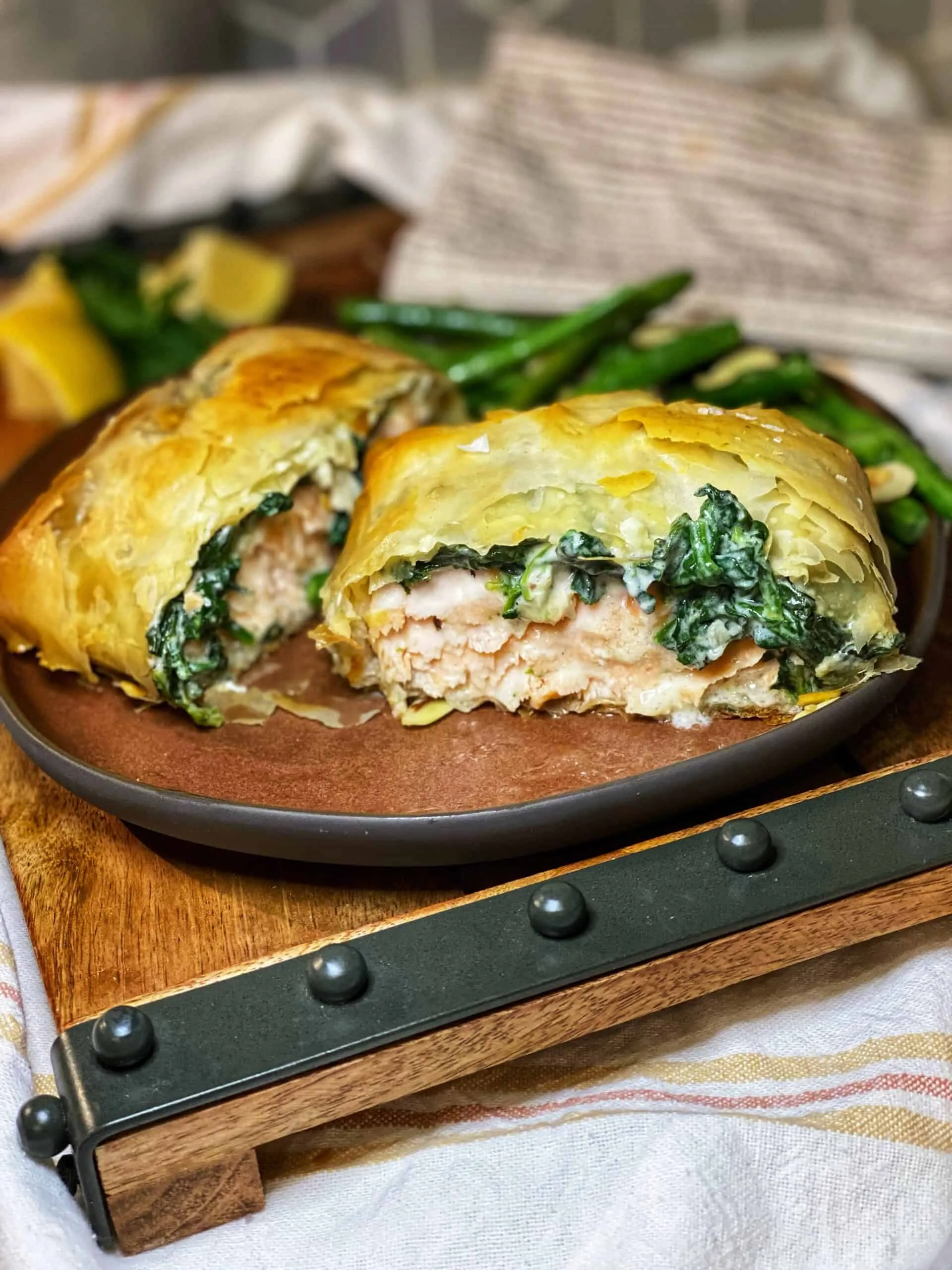 Spinach Salmon Phyllo Parcels Greek Spanakopita Salmon
