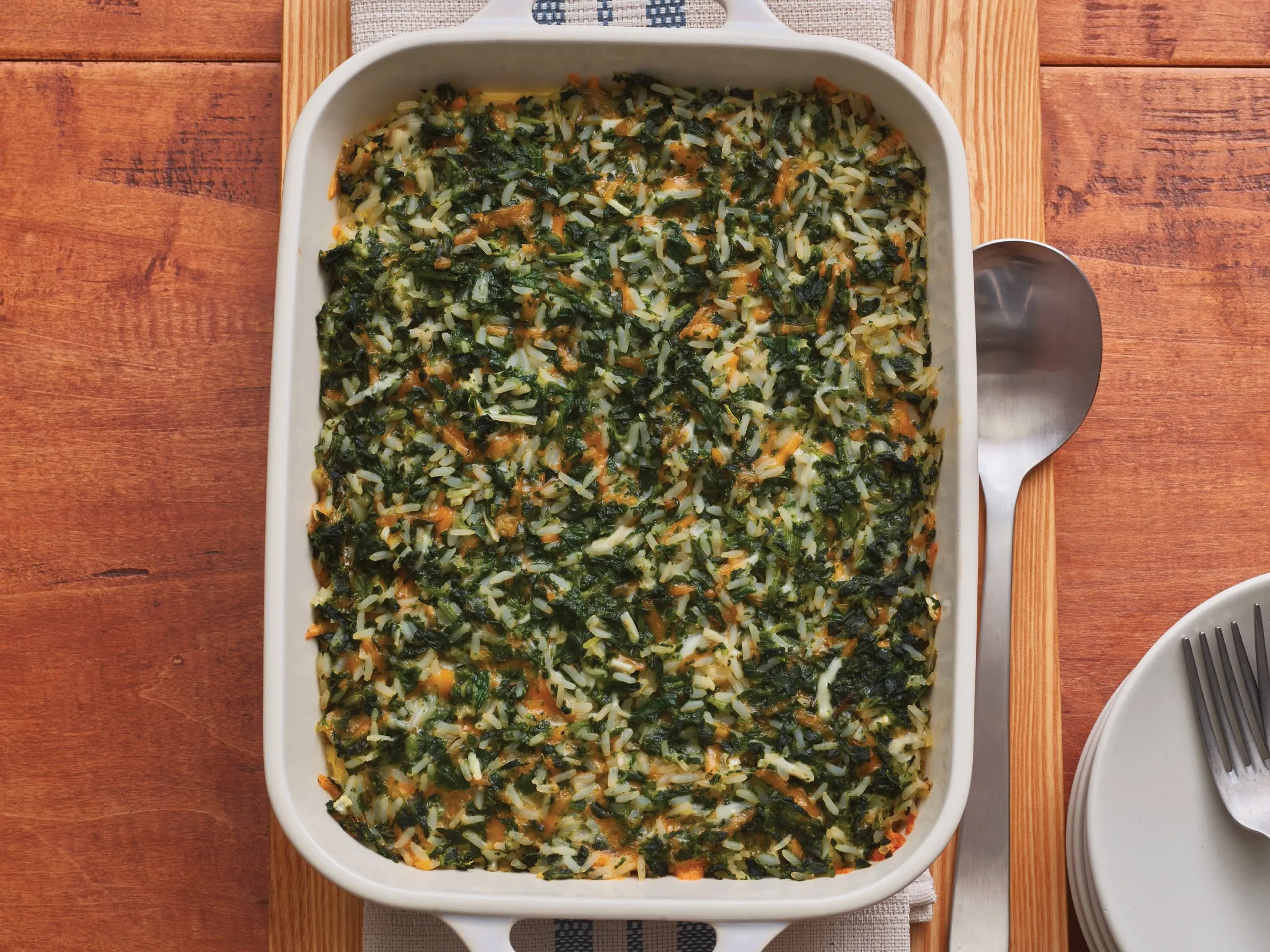 Spinach and Brown Rice Bake