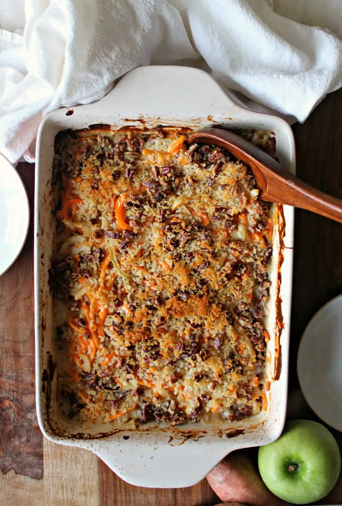 Spiralized Sweet Potatoes and Apples with Dates