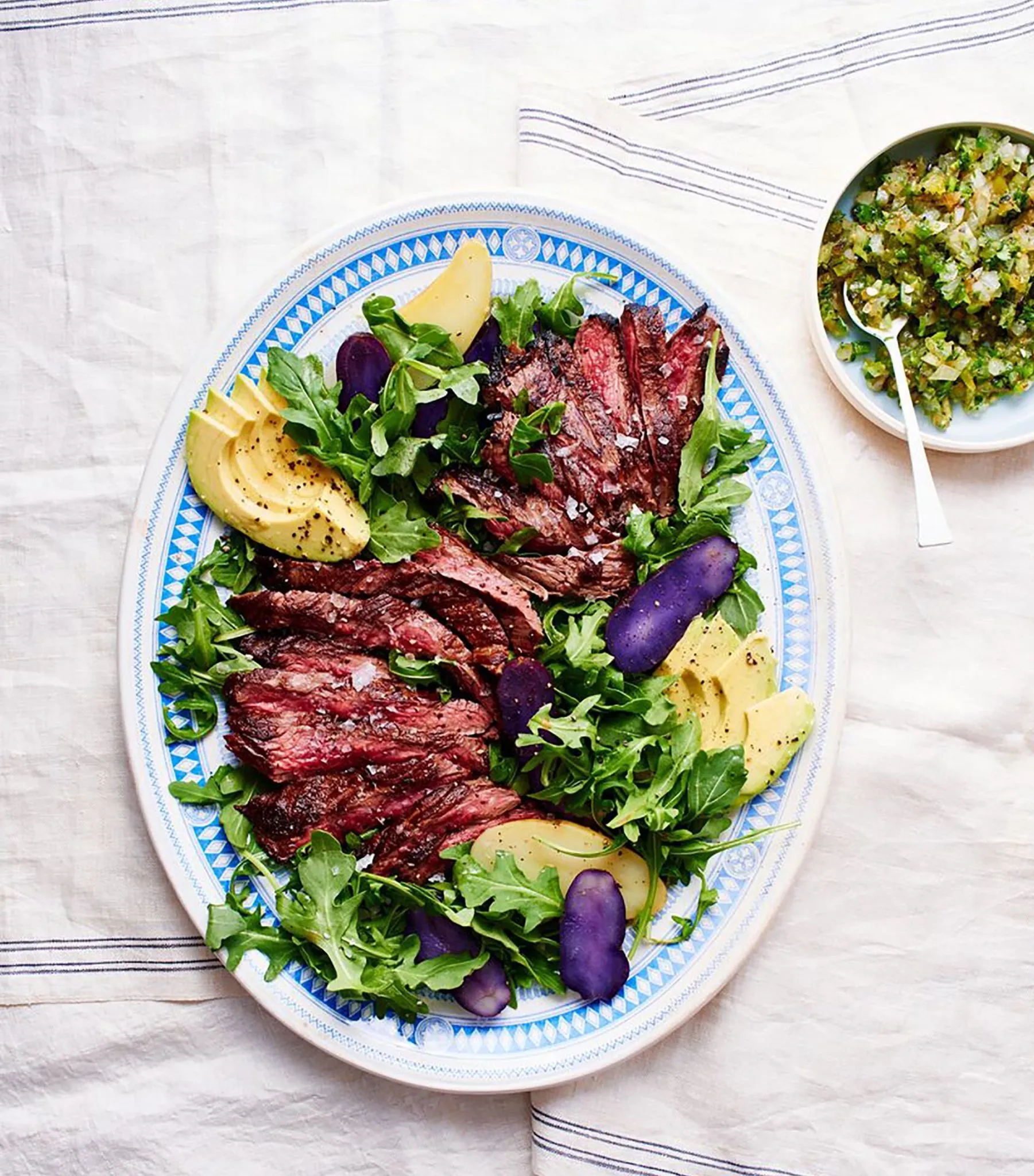 Steak Salad with Charred Vegetables