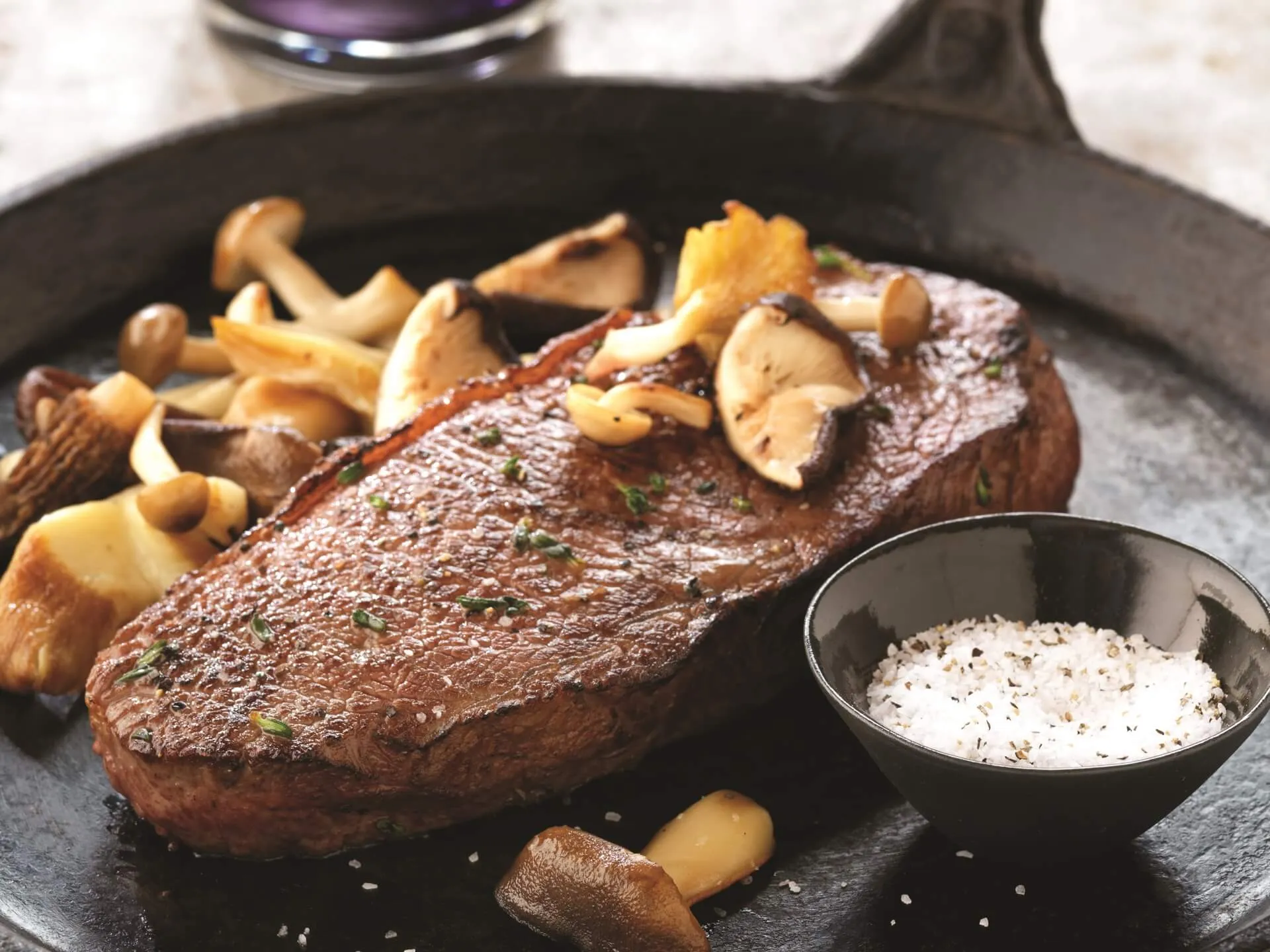 Steak with Wild Mushroom Sauce