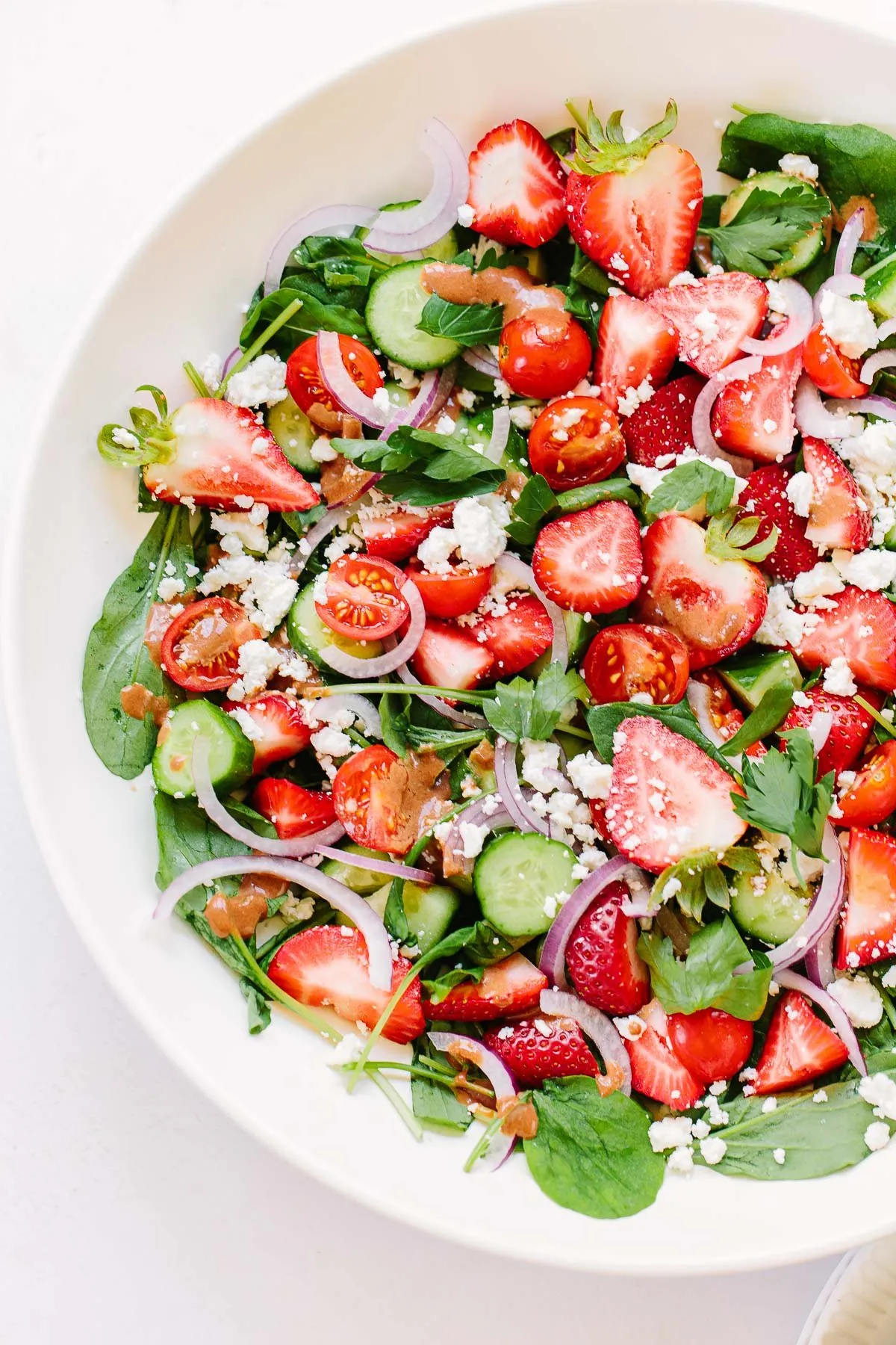 Strawberry Arugula and Feta Salad