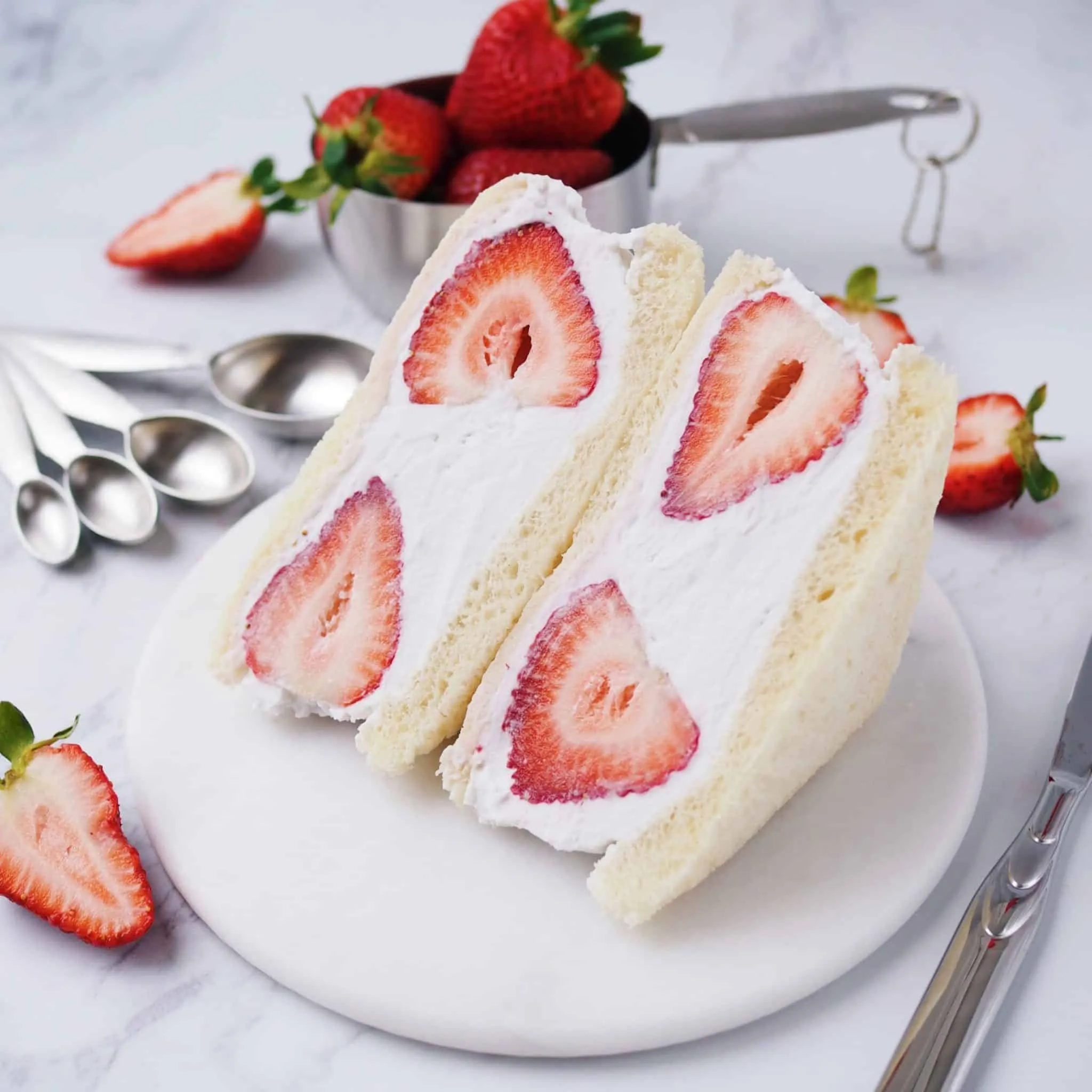Strawberry Cream Cheese Sandwich