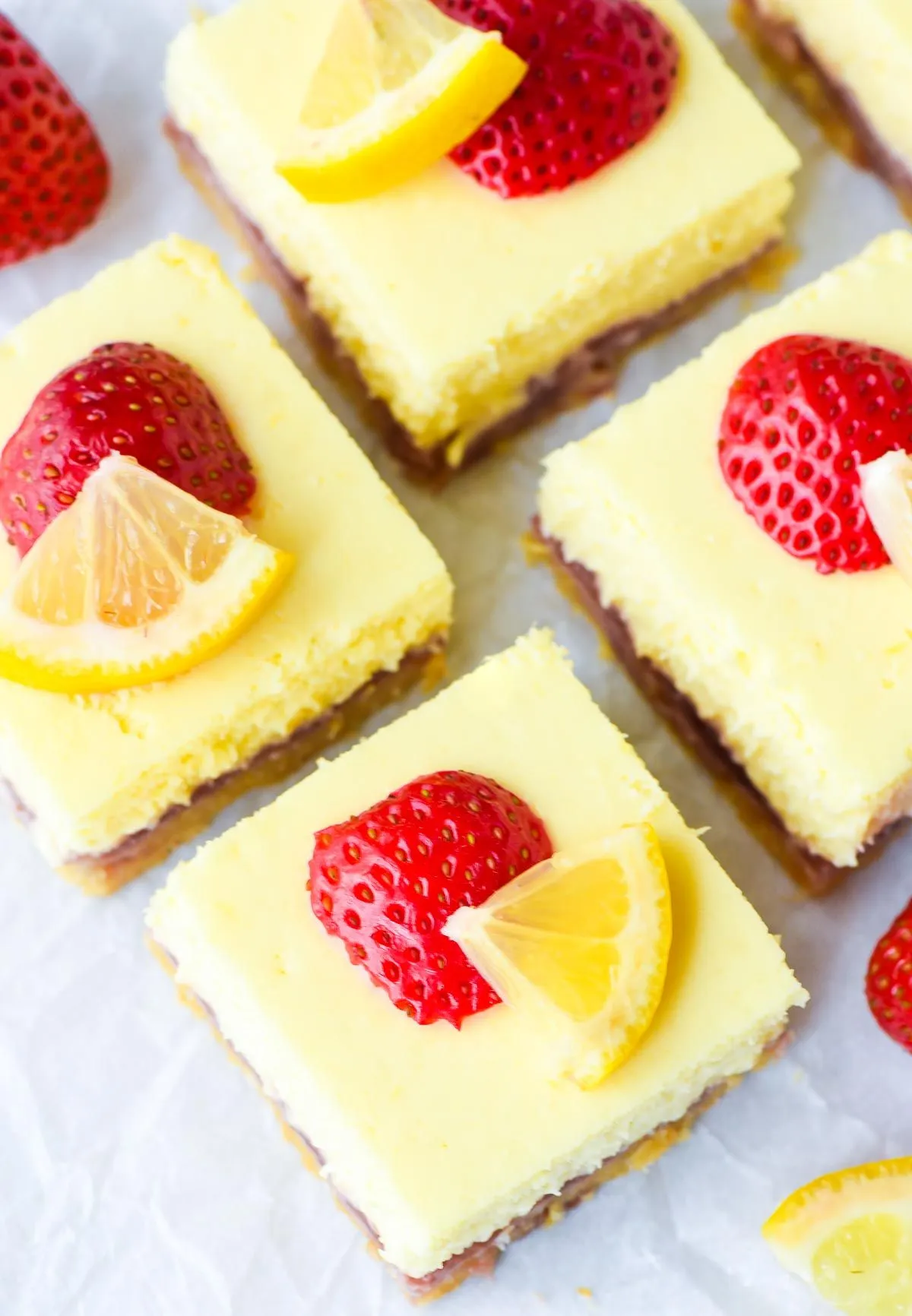 Strawberry Filled Lemon Cream Cheese Bars