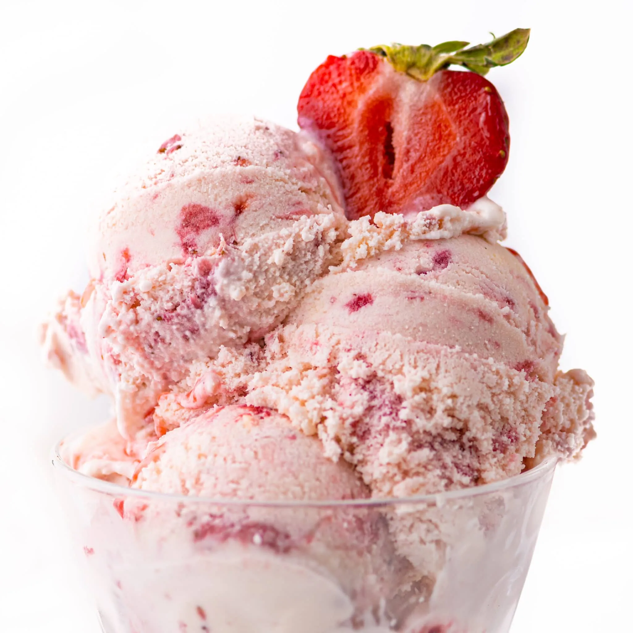 Strawberry Ice Cream Less Sugar
