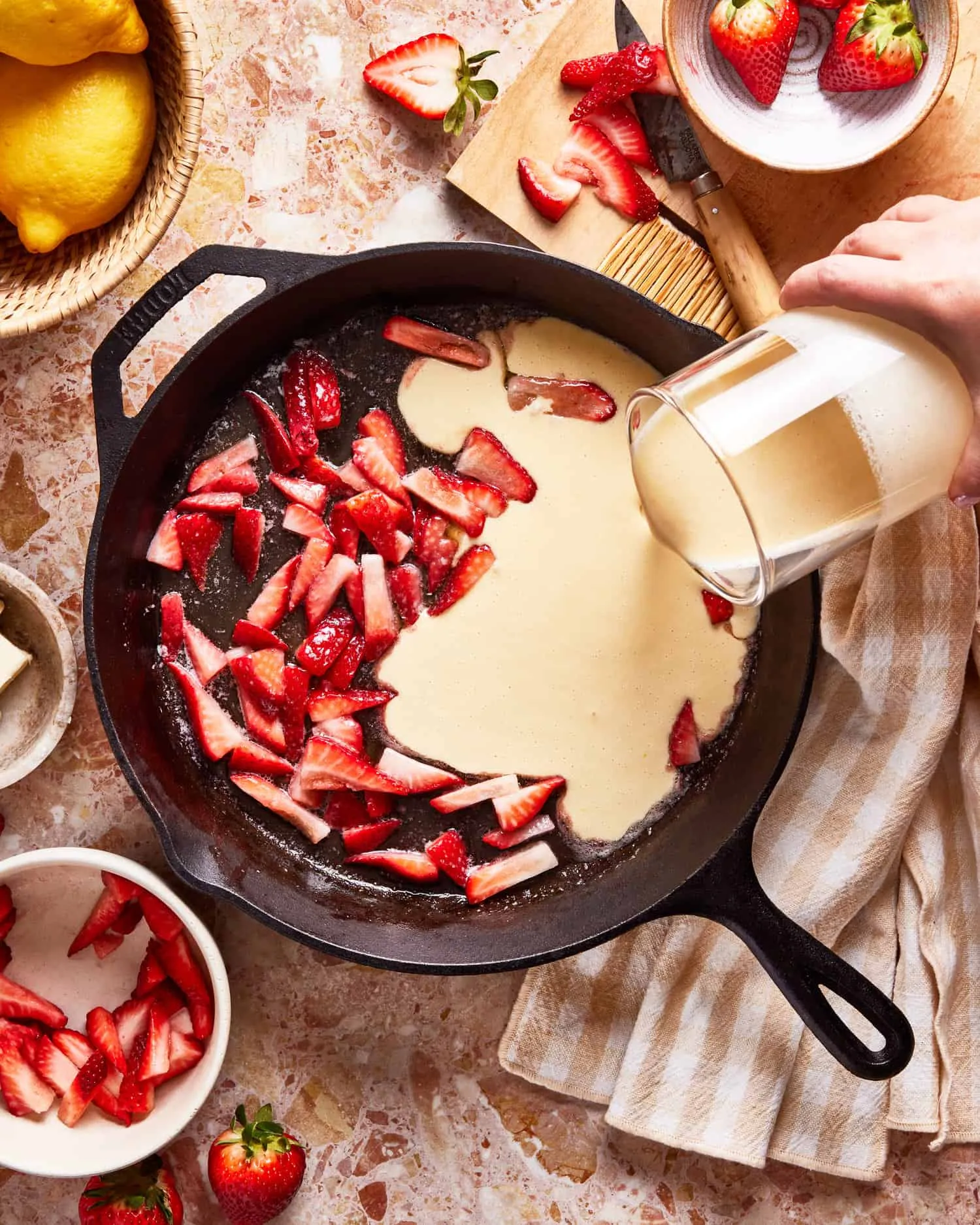 Strawberry Lemon Dutch Baby