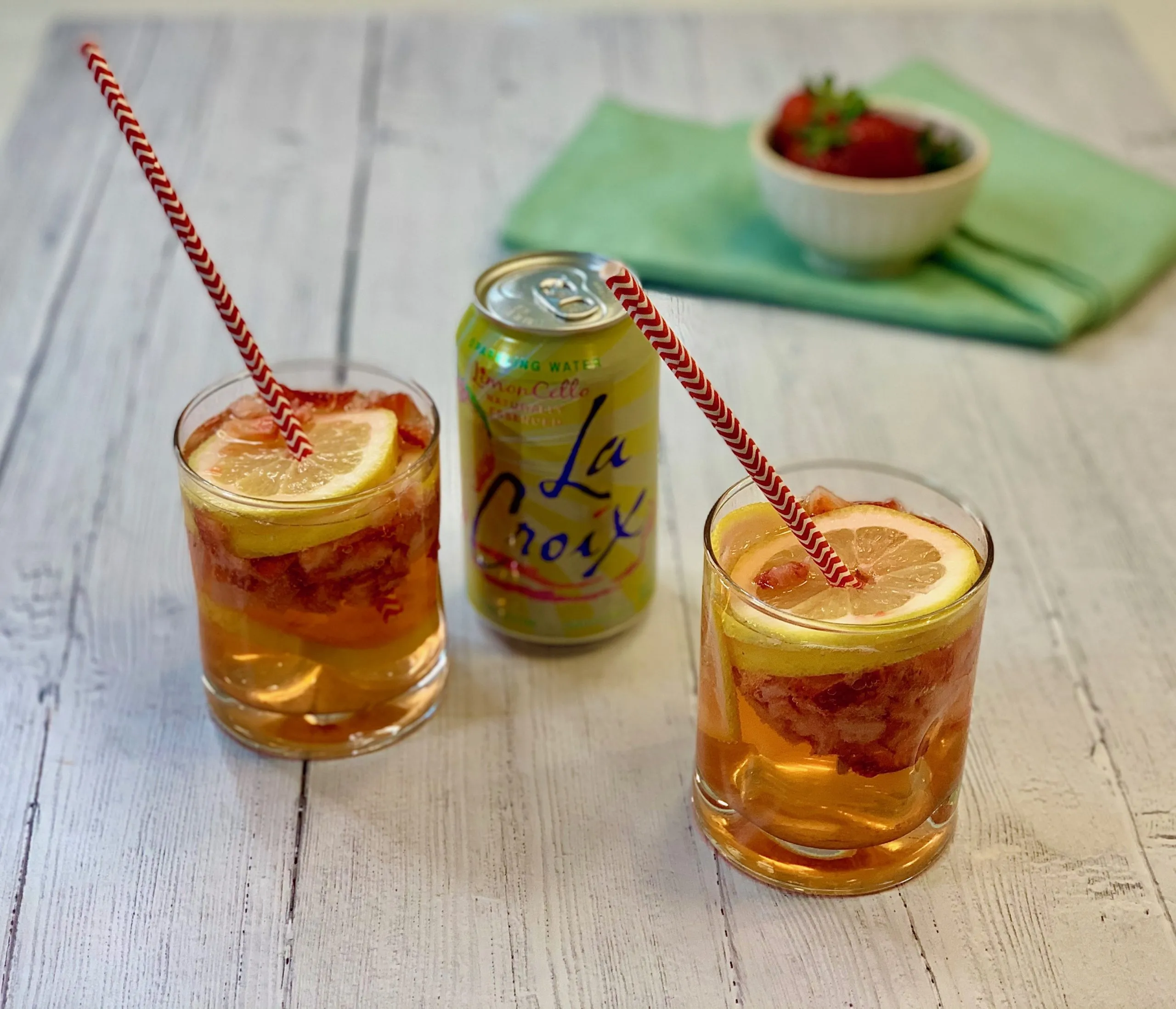 Strawberry Limoncello LaCroix Spritzer