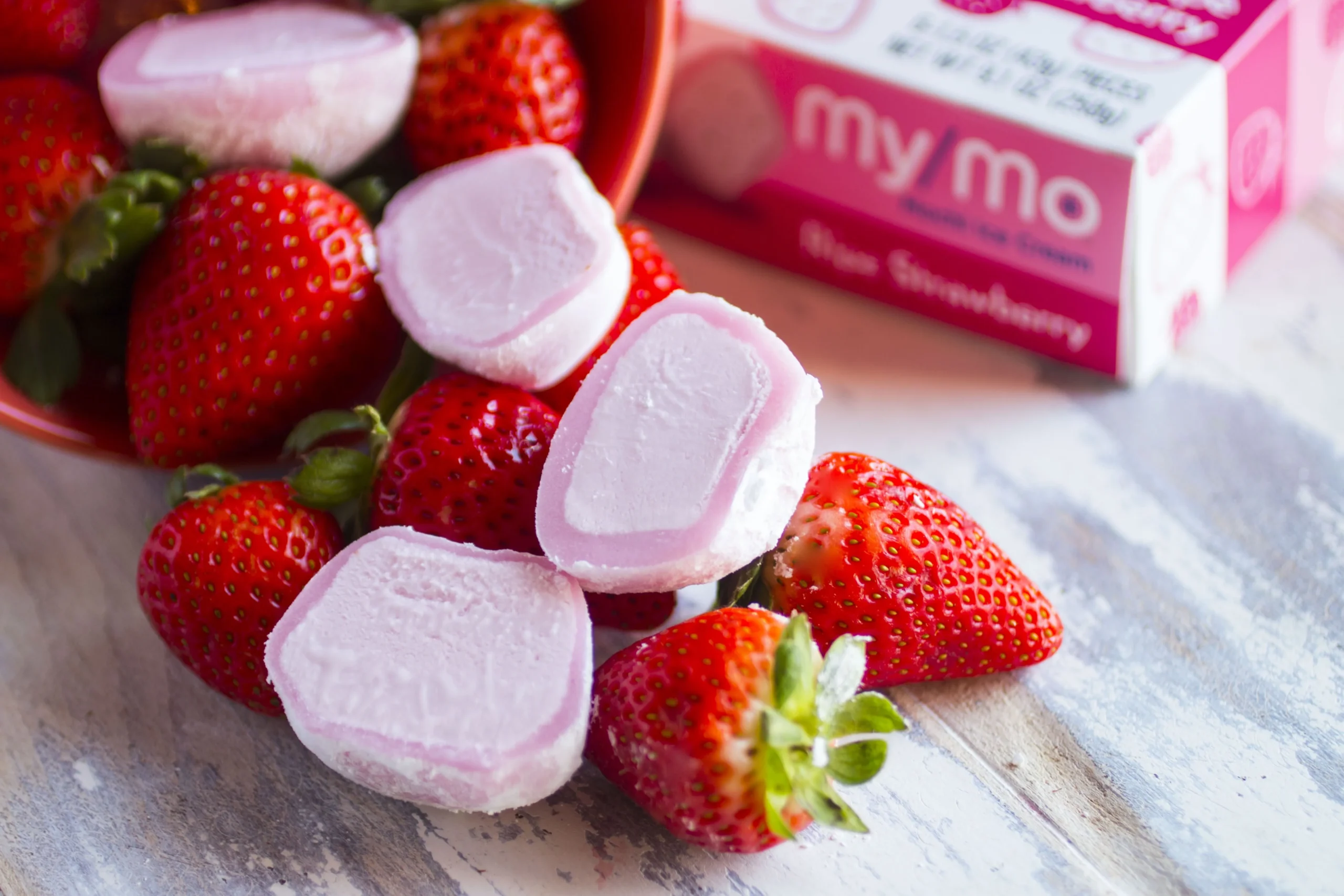 Strawberry Mochi Ice Cream