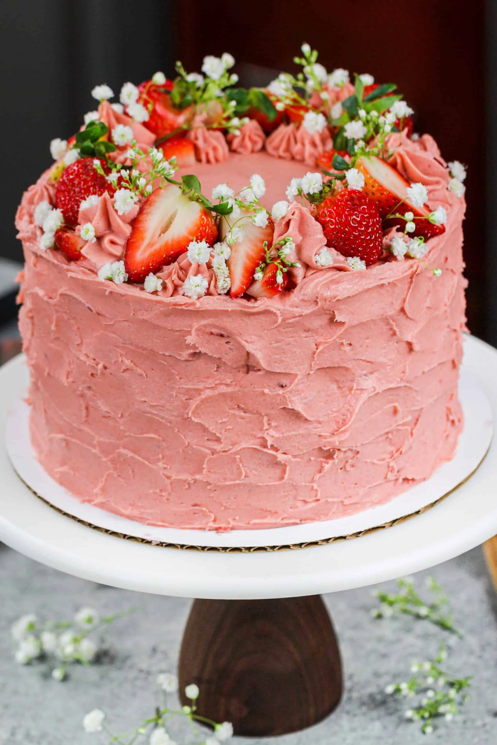 Strawberry Vanilla Butter Cake