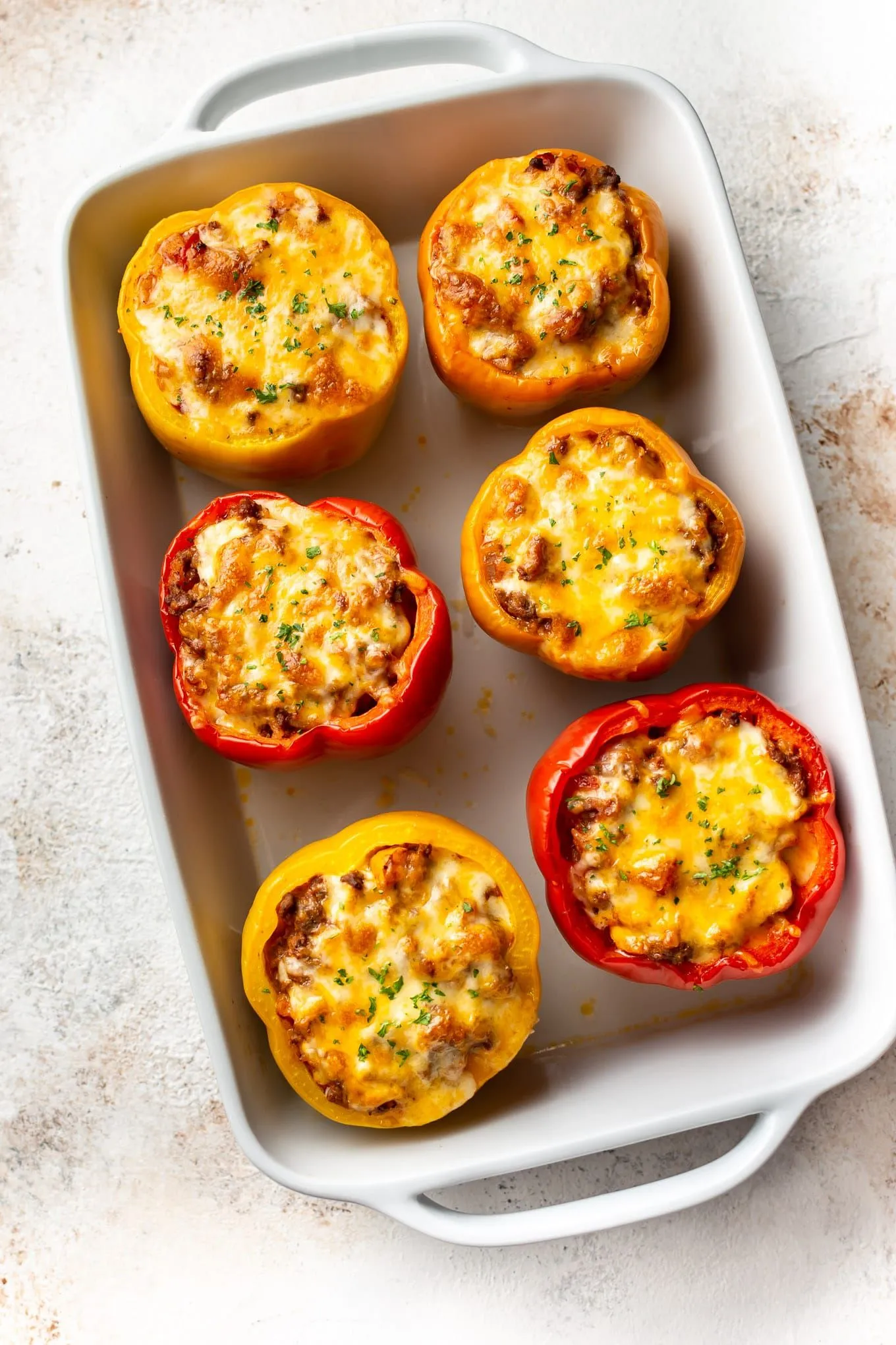 Stuffed Baby Peppers with Beef Rice