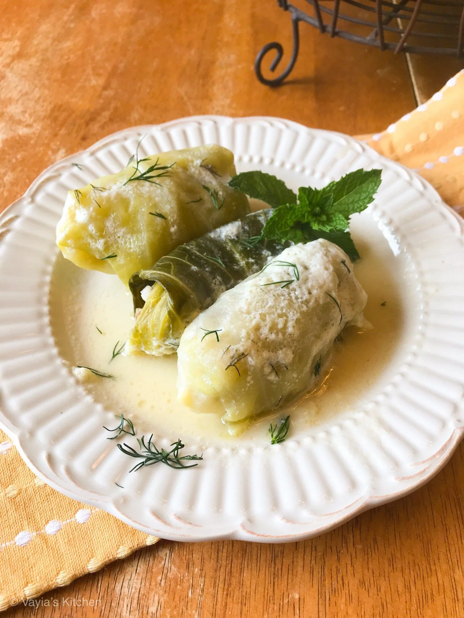 Stuffed Cabbage Rolls Lahanodomades