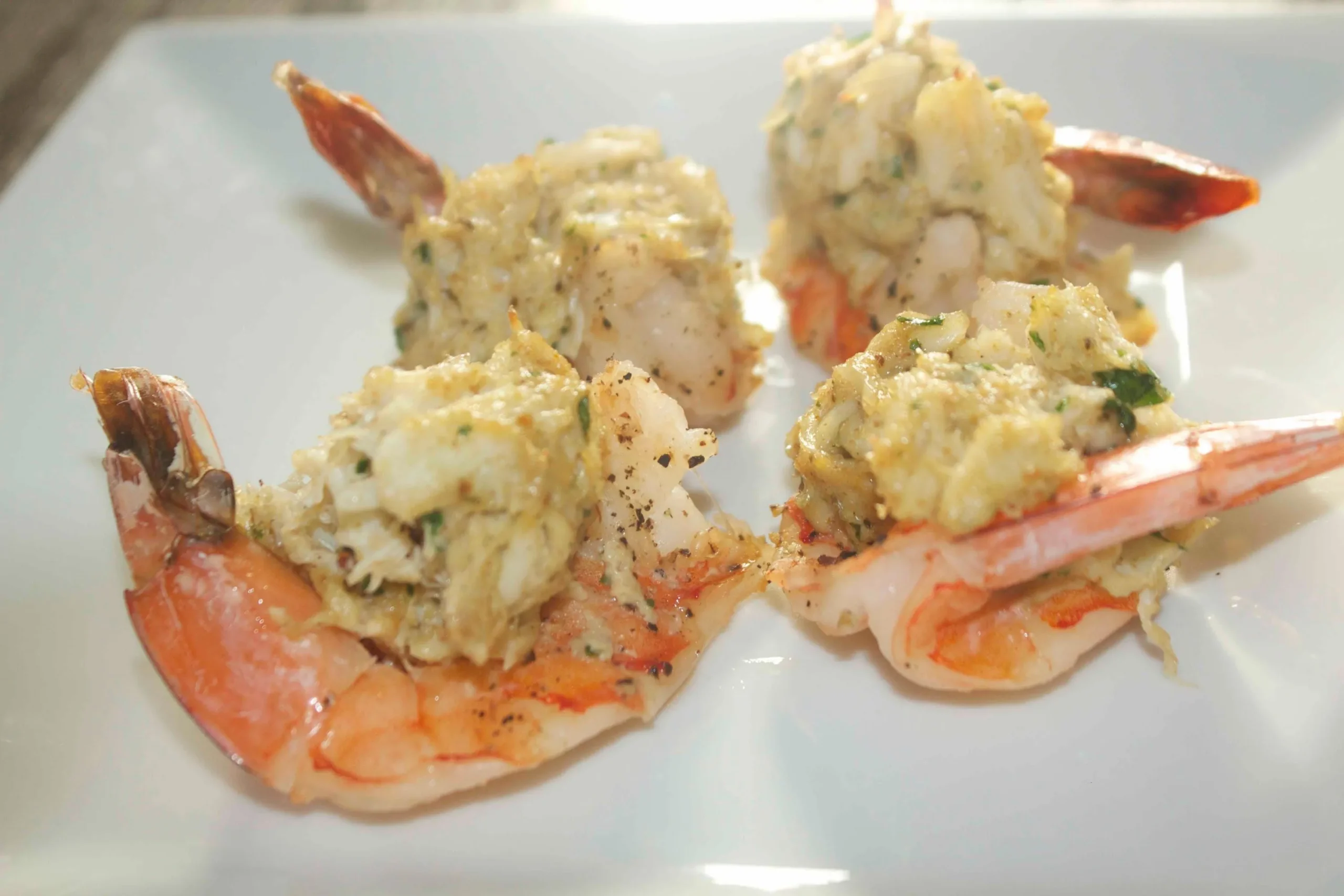 Stuffed Jumbo Shrimp Scampi