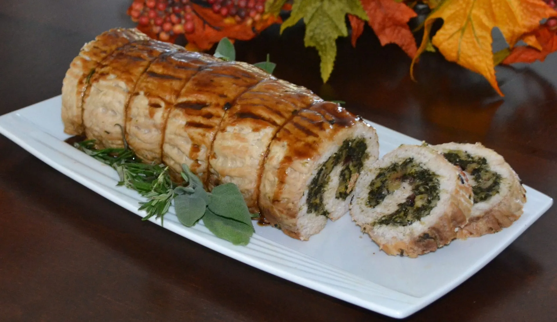 Stuffed Turkey Breast with Cranberry Stuffing