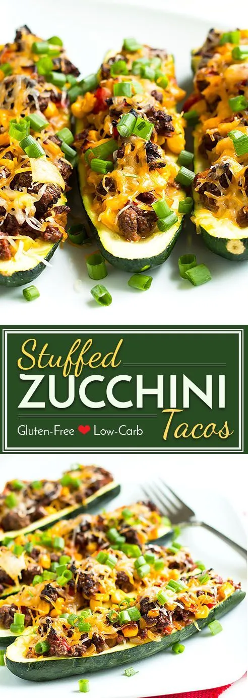 Stuffed Zucchinis with Taco Filling