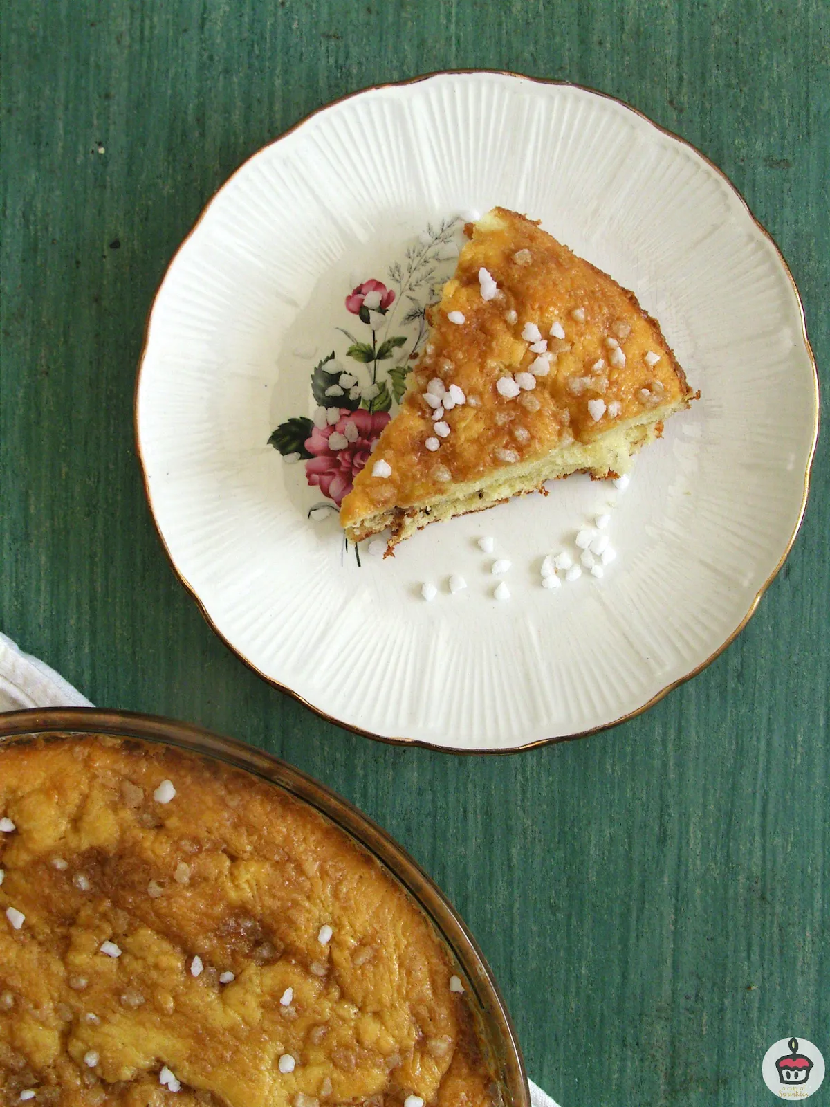 Sugar Brioche Tart from Northern France