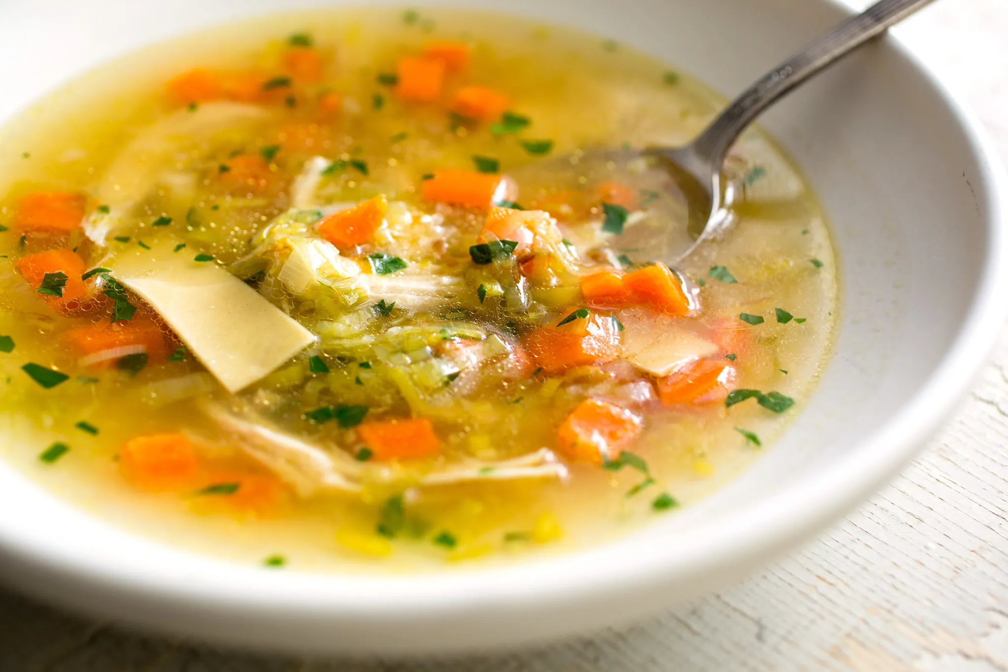 Summer Chicken Noodle Soup