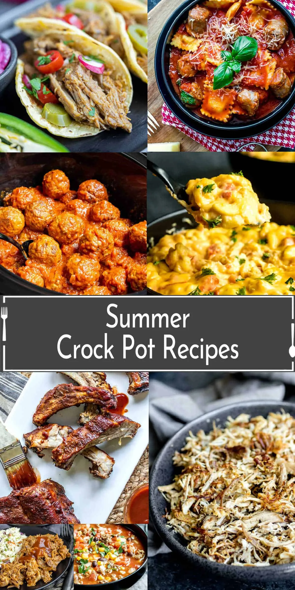 Summer Crock Pot Dinners