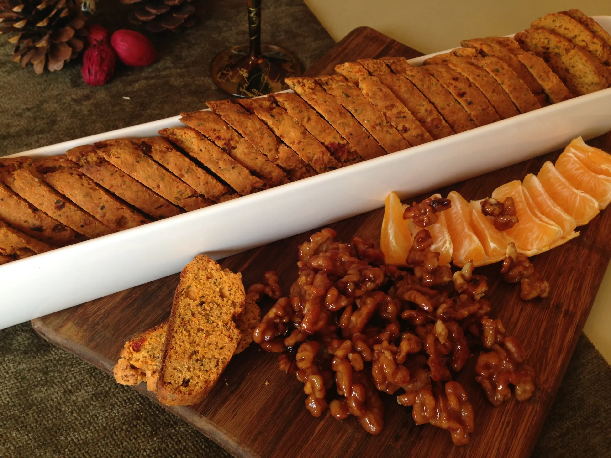 Sun Dried Tomato Herb Biscotti