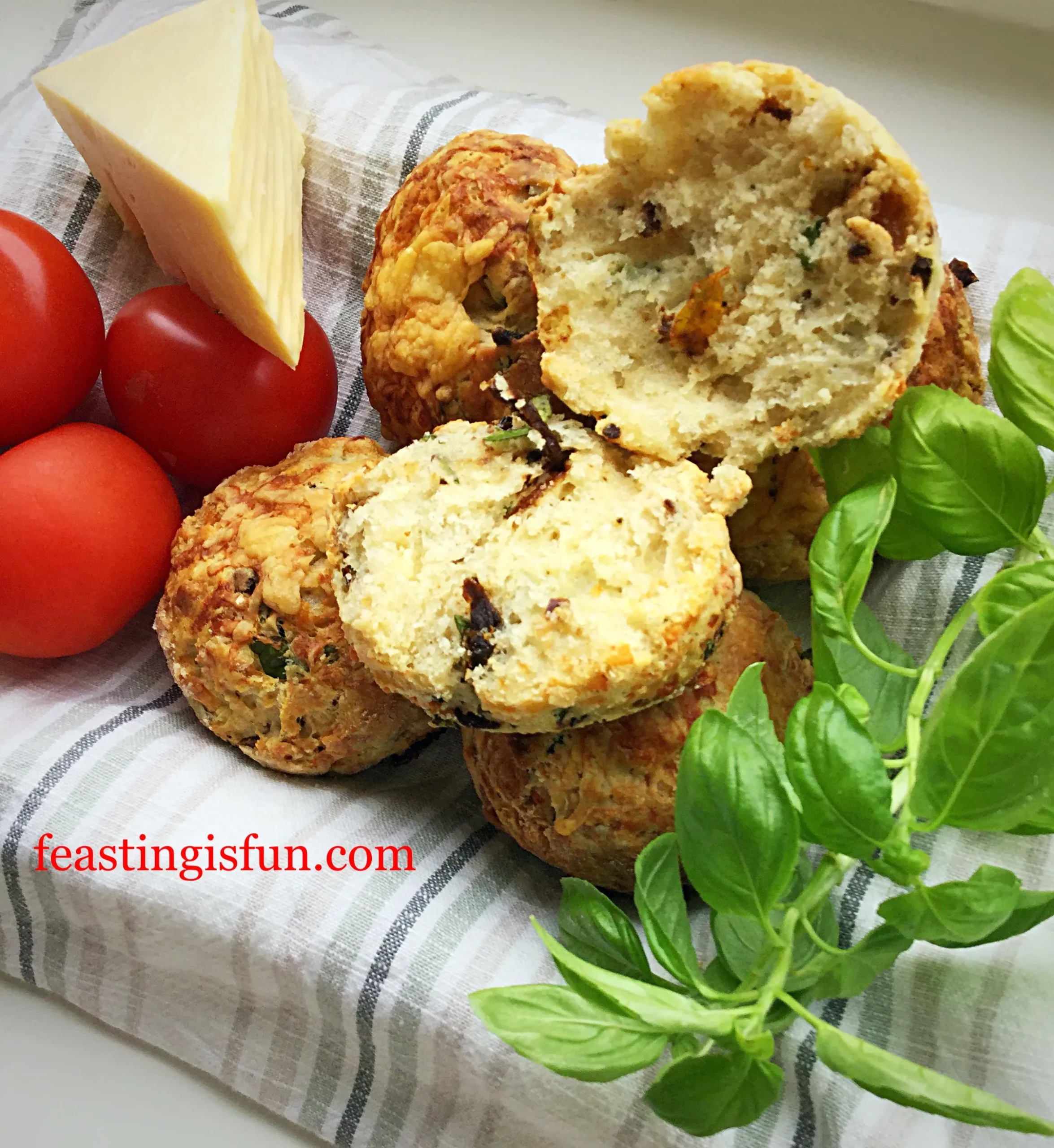 Sun Dried Tomato and Cheddar Scones