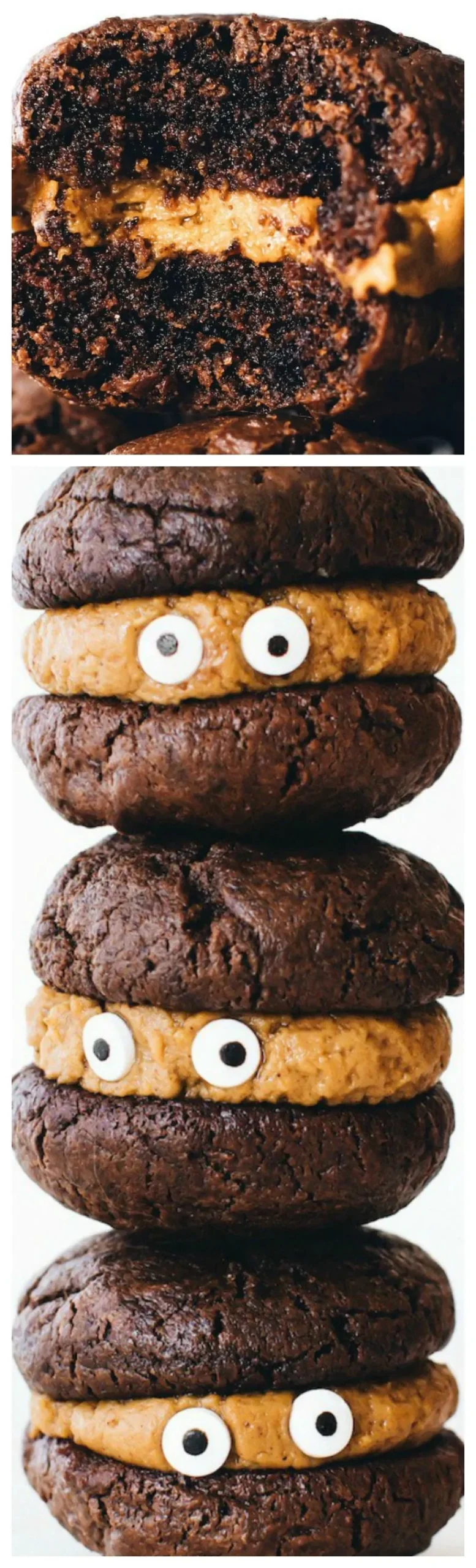 Sunbutter Chocolate Pumpkin Sandwich Cookies
