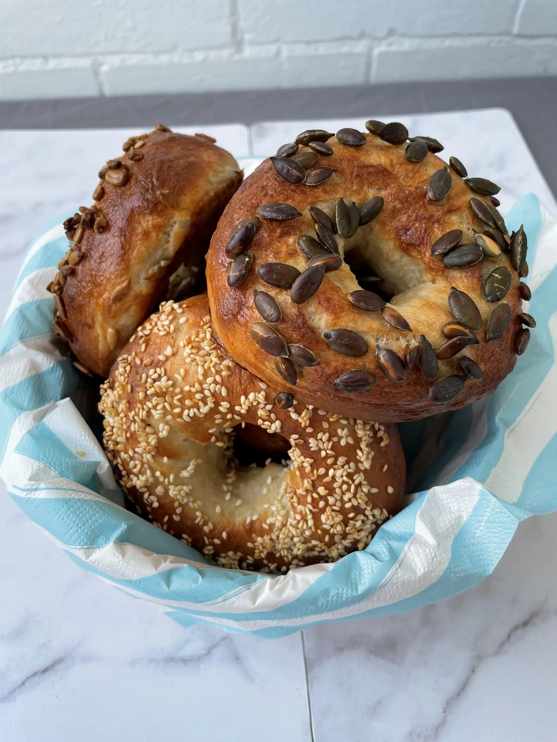 Sunday Brunch Whole Grain Homemade Bagels