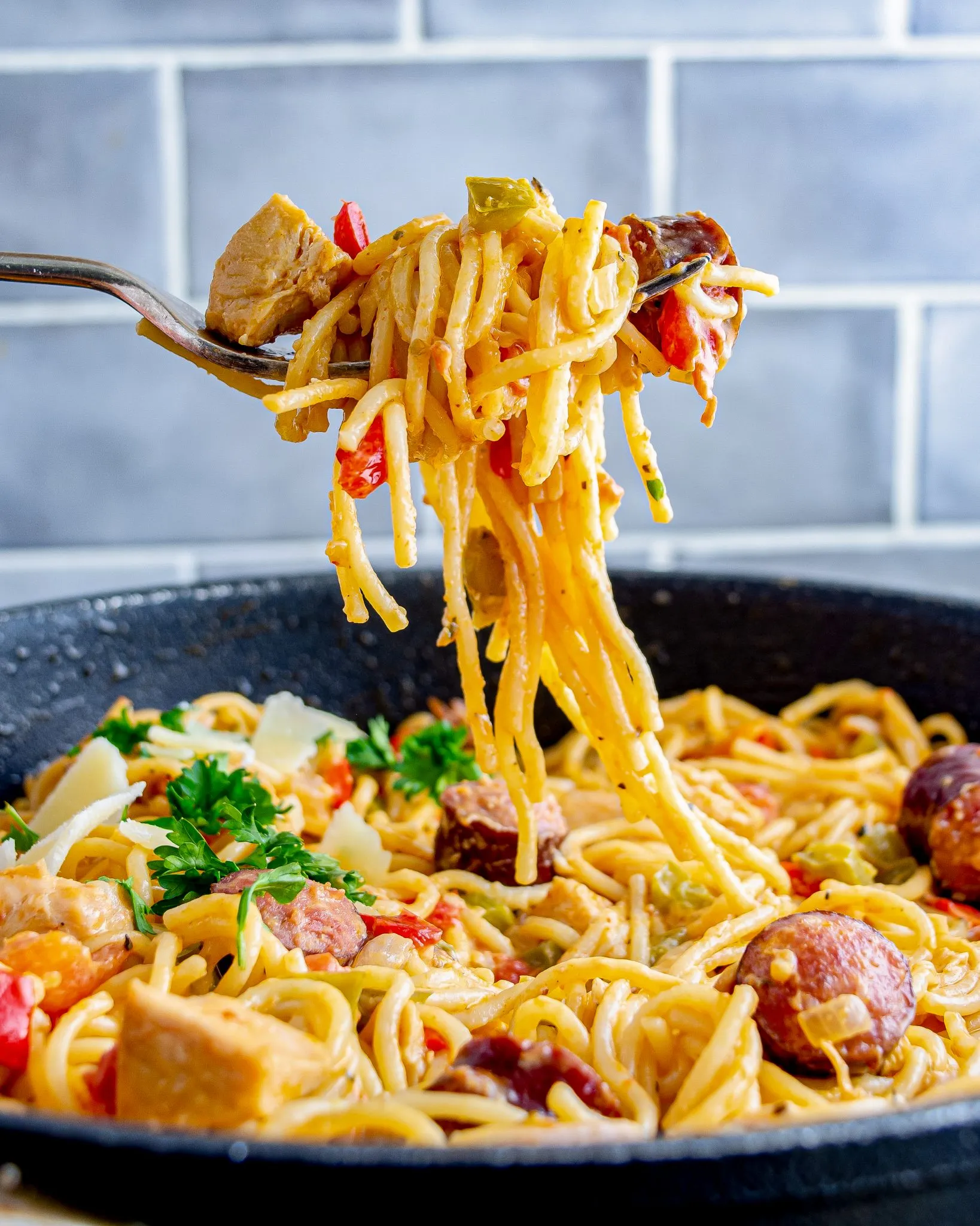 Sunday Supper Creamy One Pot Jambalaya Pasta