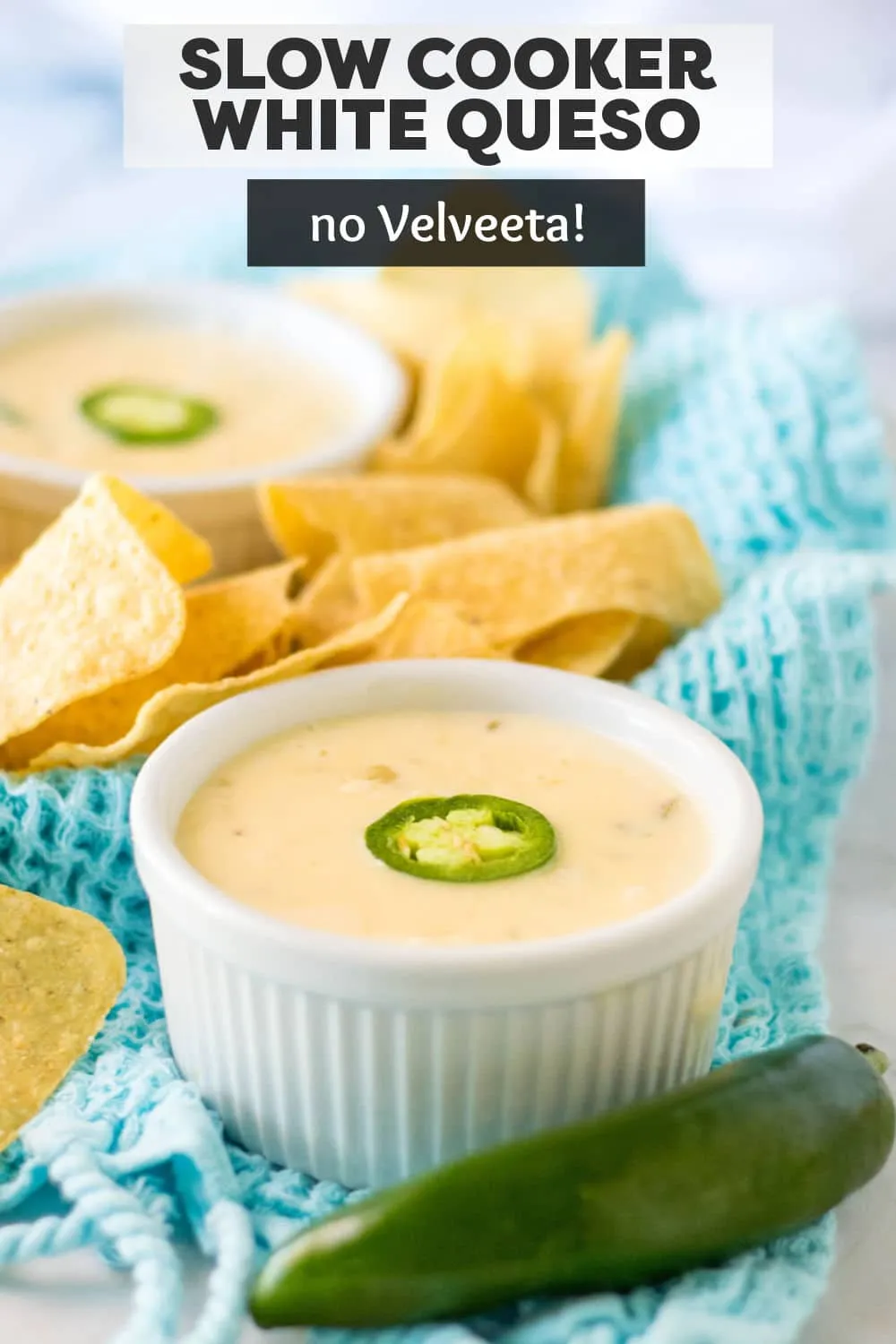 Super Easy White Queso with No Velveeta
