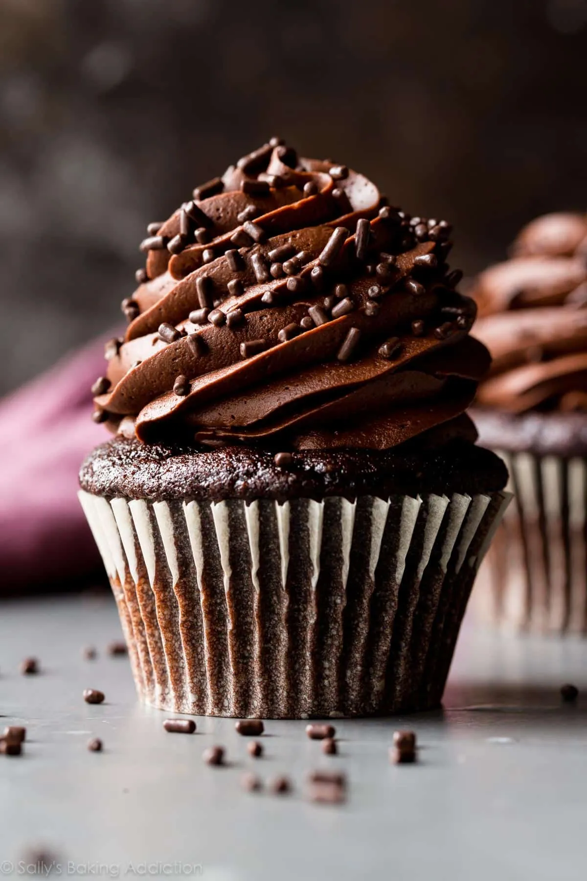 Super Moist Chocolate Cupcakes with Buttercream Frosting
