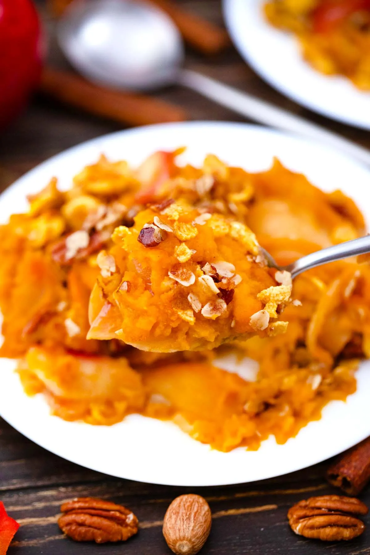 Sweet Apple Butternut Squash Casserole