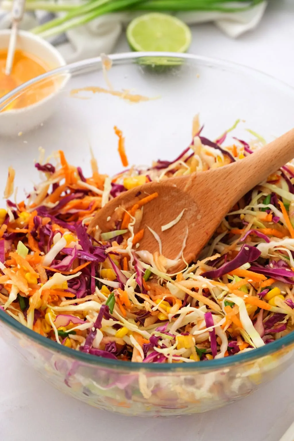 Sweet Asian Slaw Apple Corn